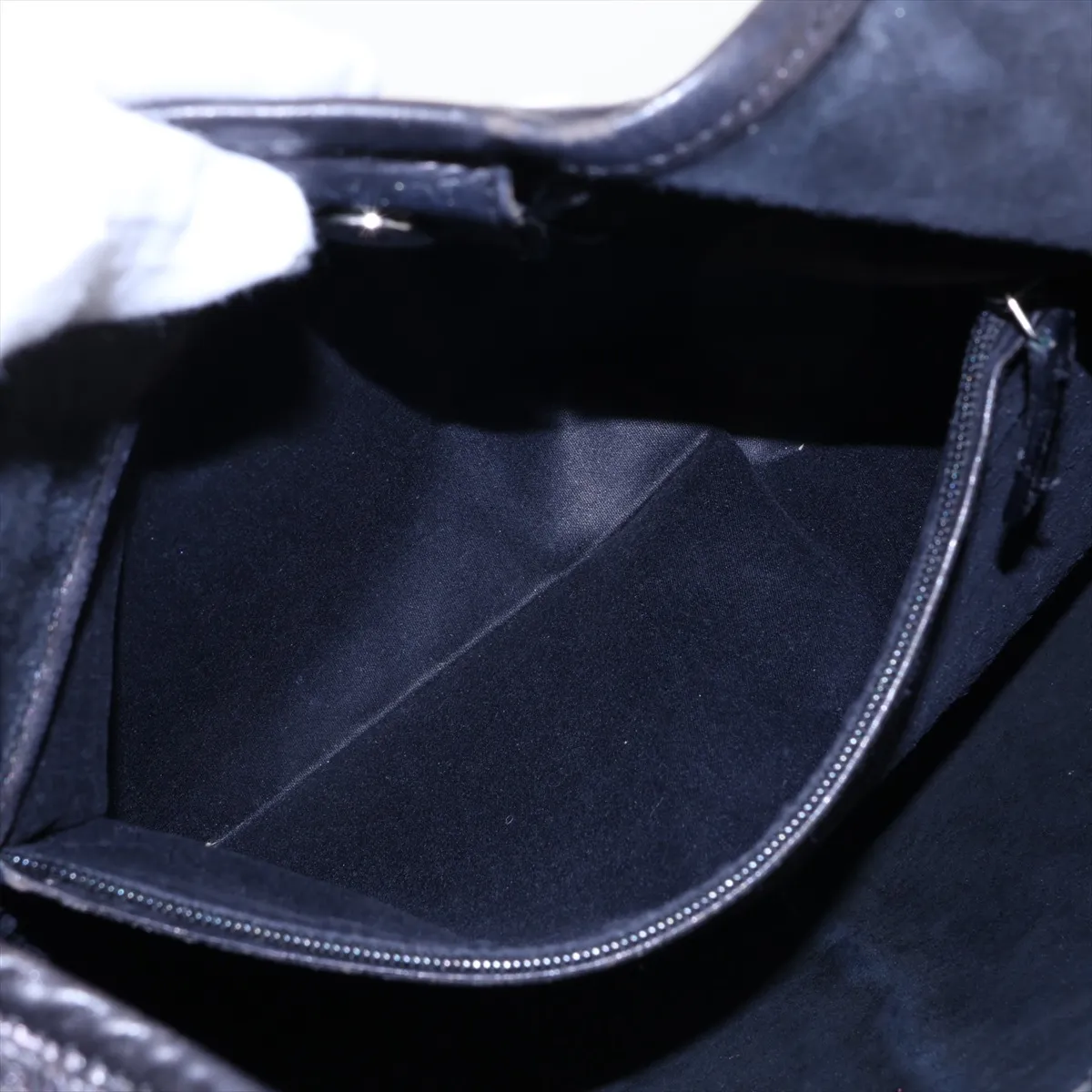 Mombasa Leather Shoulder Bag, Black — view 8