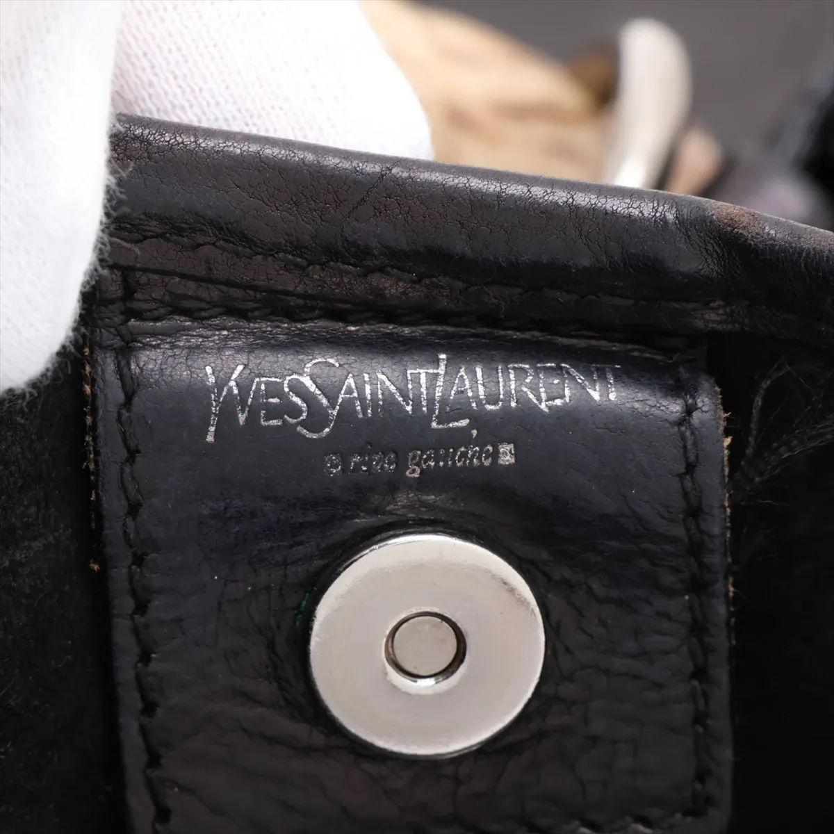 Mombasa Leather Shoulder Bag, Black — view 9
