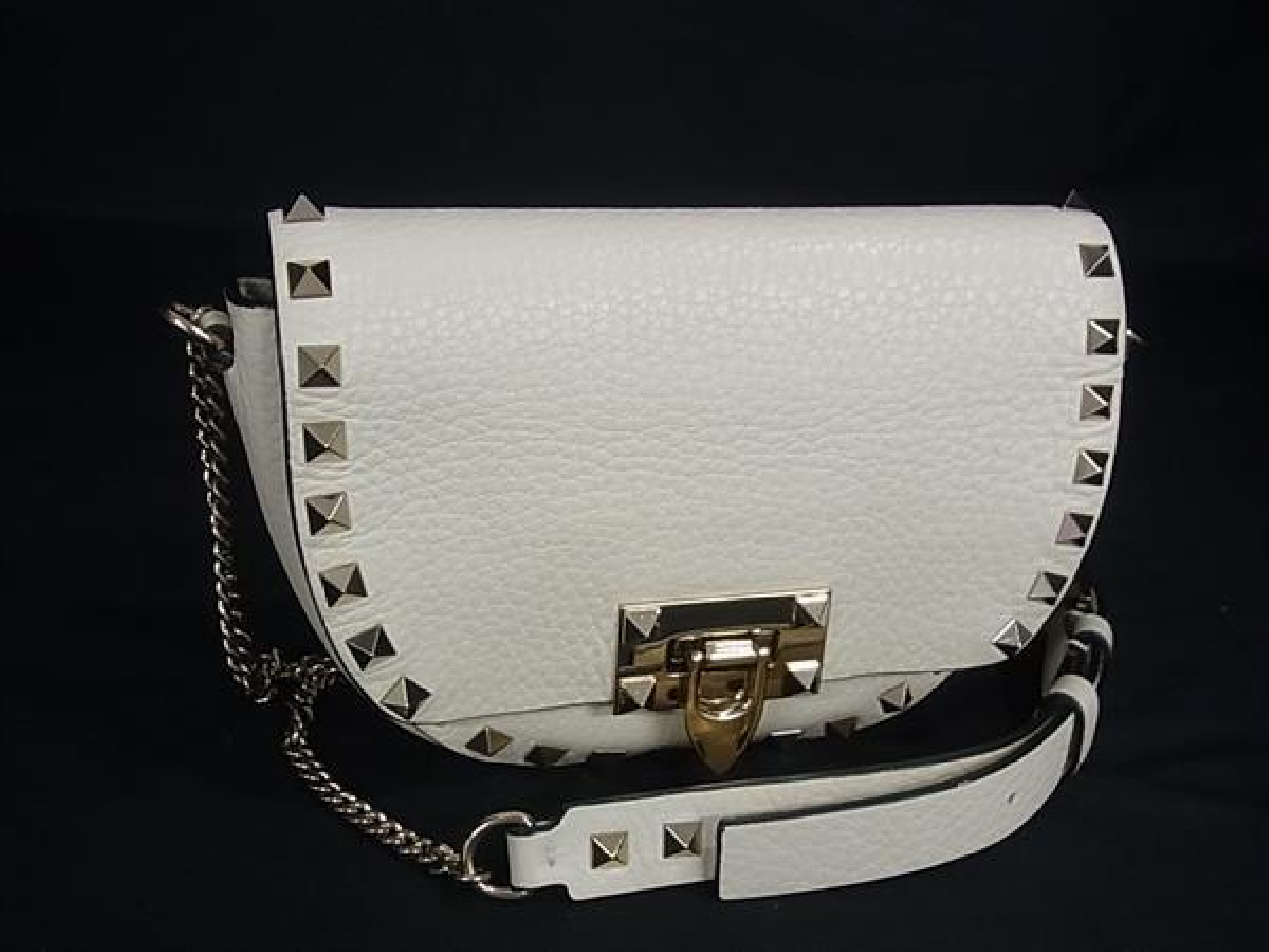 Rockstud Leather Crossbody Shoulder Bag HB4593