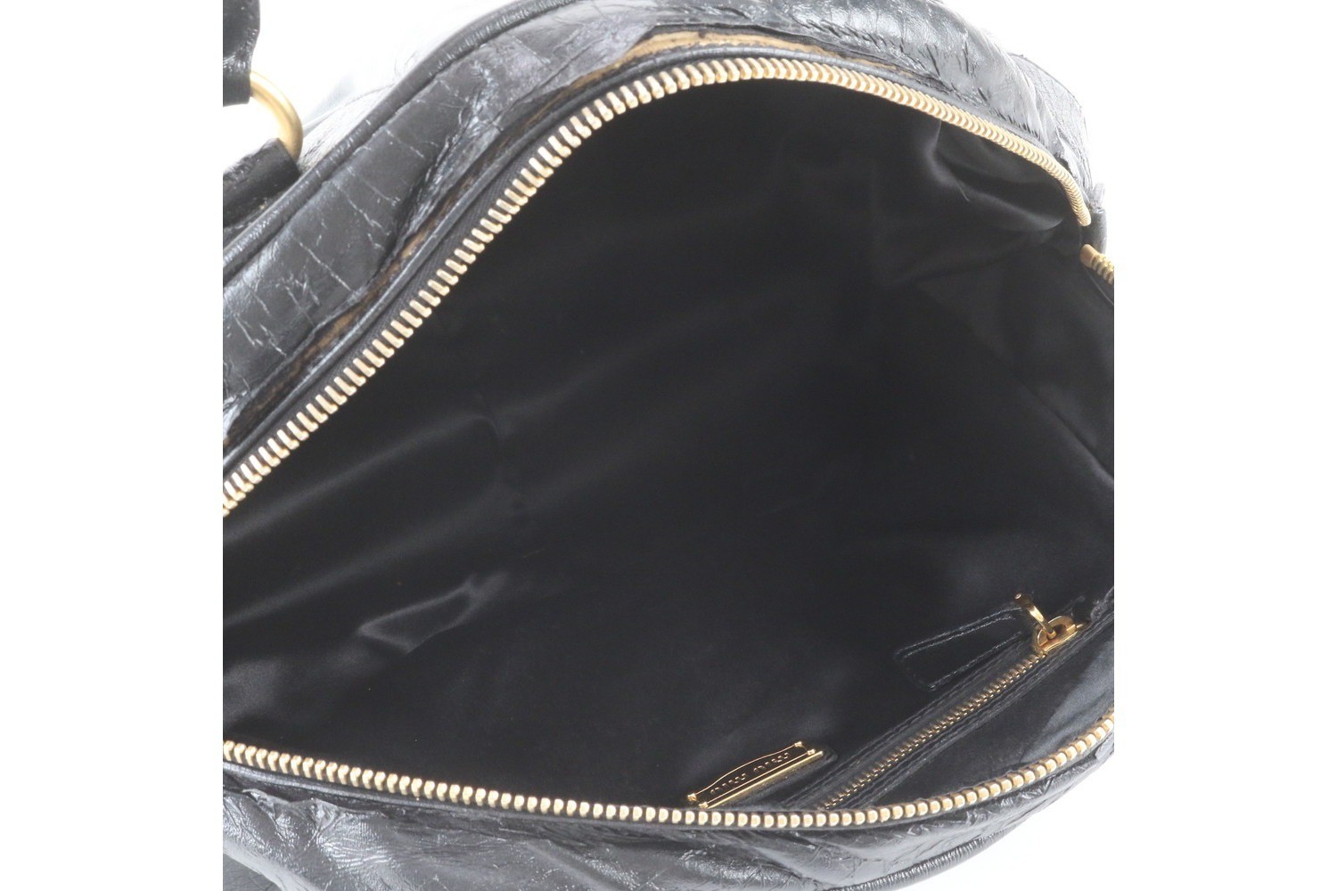 Leather handbag, tote, mini Boston bag — view 7