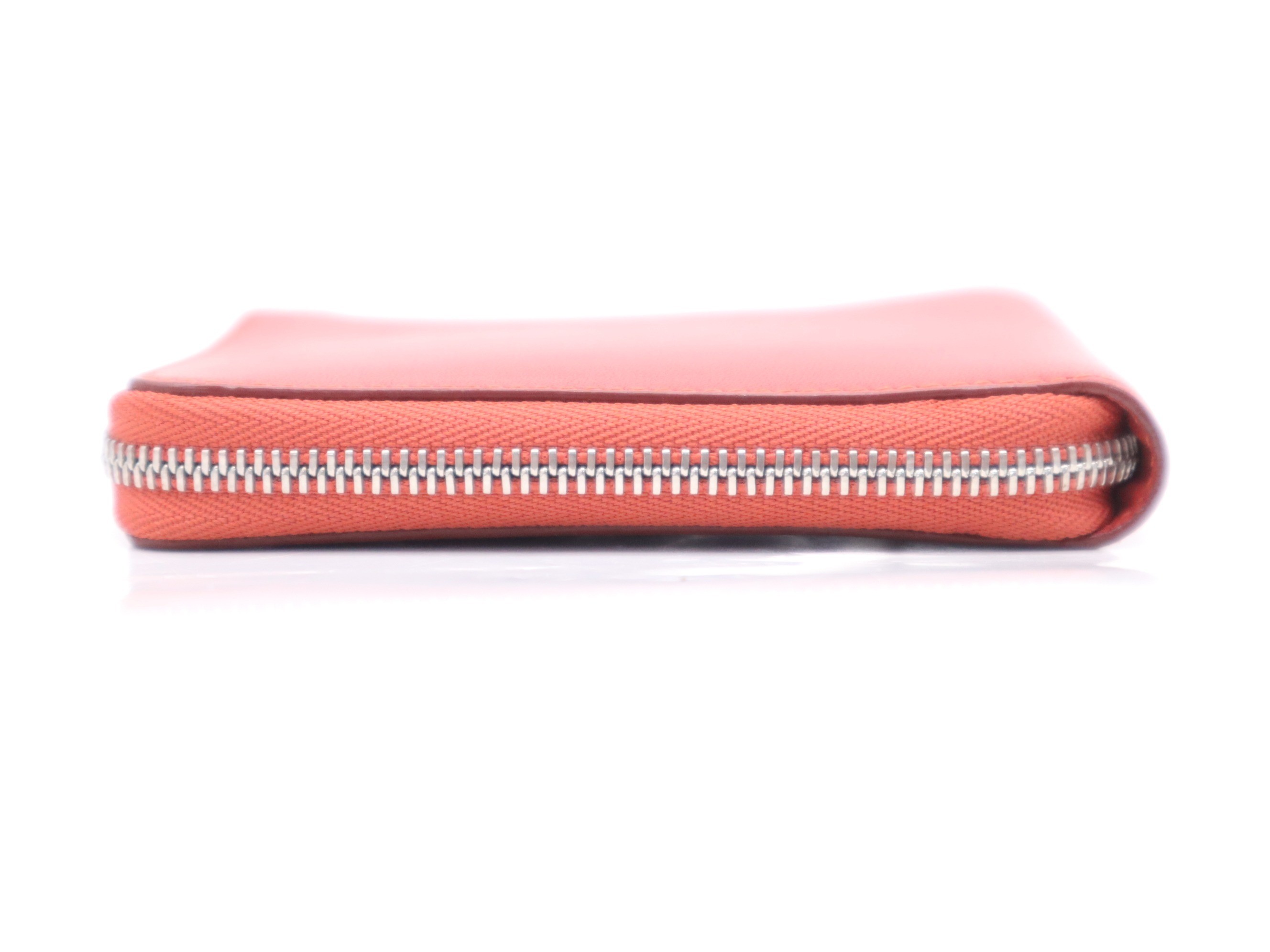 Leather Anagram Wallet, Red — view 4