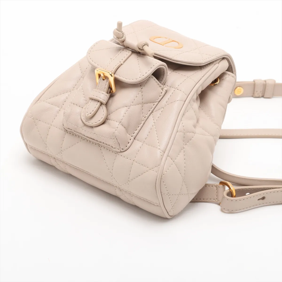 Macro Cannage Caro Backpack Nano Leather Backpack/Rucksack Beige Lucky Star — view 3