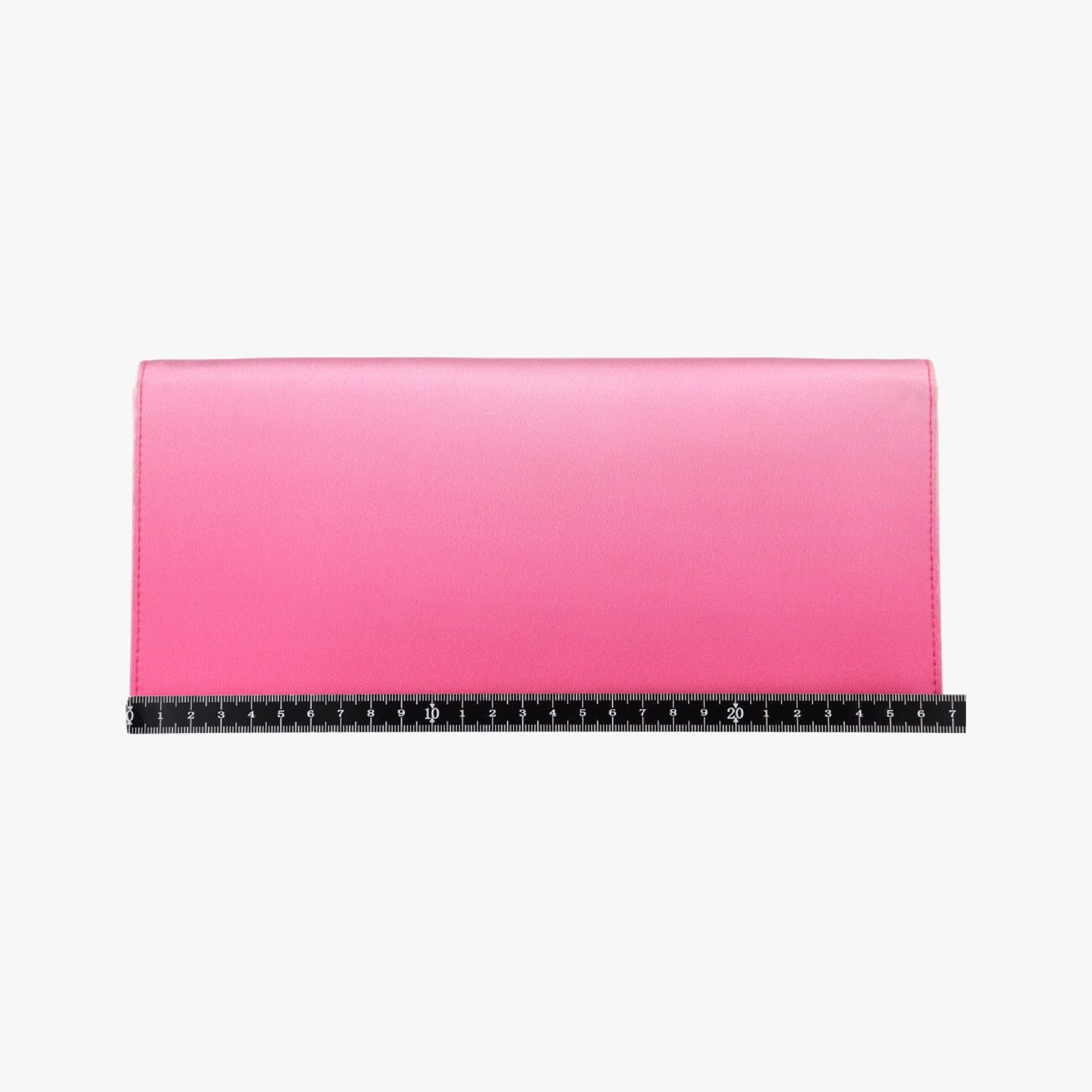 Novelty Bi-fold Clutch Pouch, Pink Satin, 11-MA-0145, Shoulder Bag — view 2