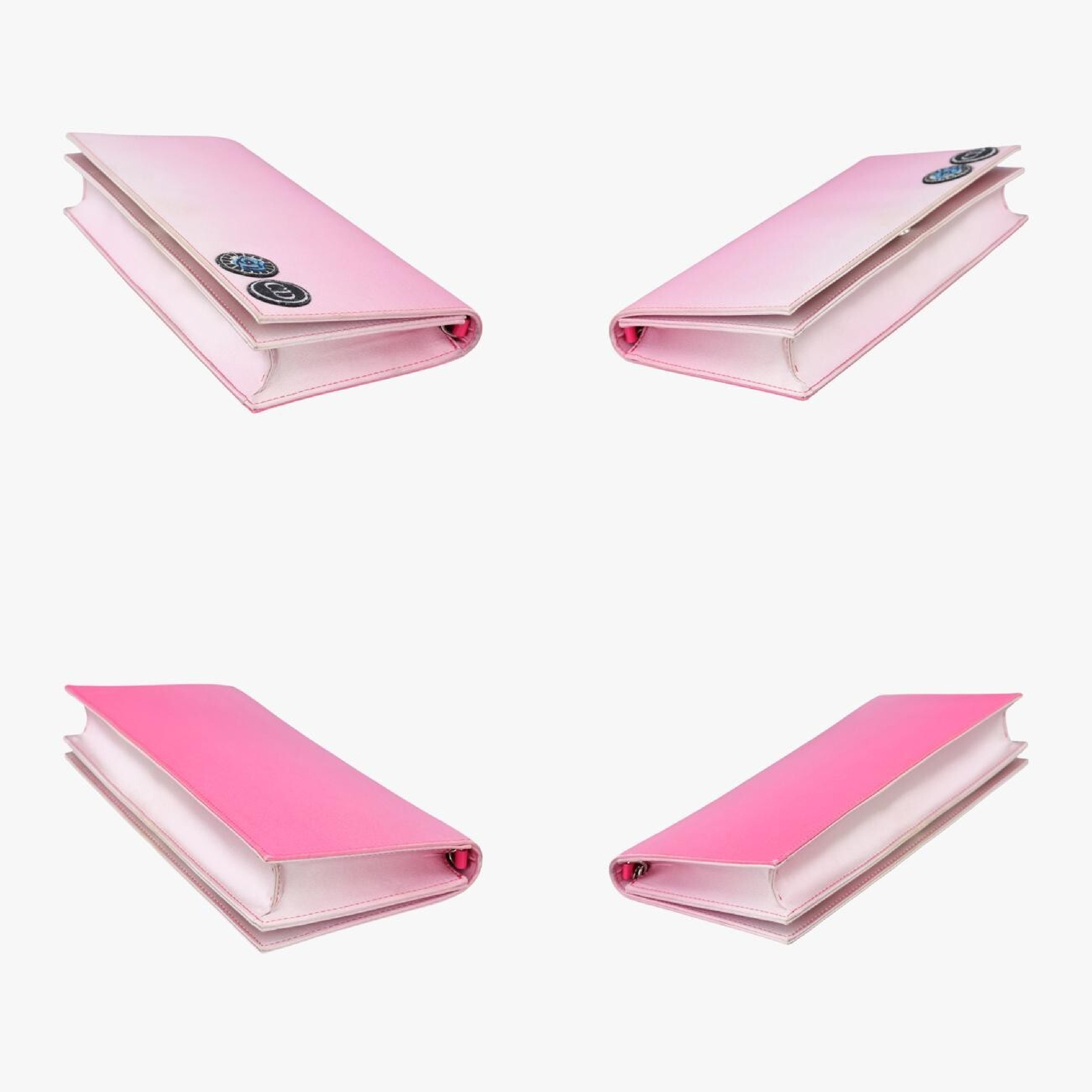 Novelty Bi-fold Clutch Pouch, Pink Satin, 11-MA-0145, Shoulder Bag — view 4