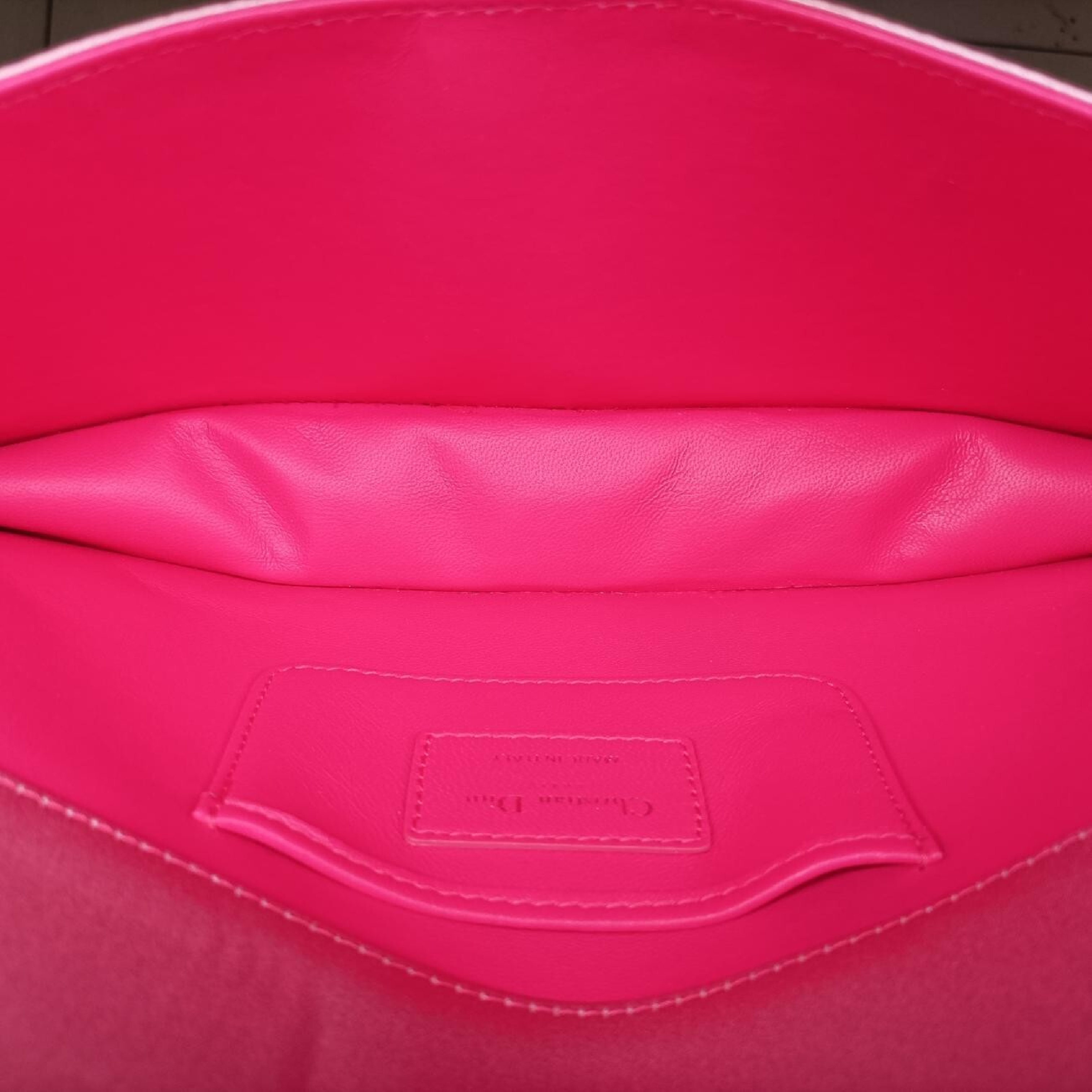 Novelty Bi-fold Clutch Pouch, Pink Satin, 11-MA-0145, Shoulder Bag — view 6