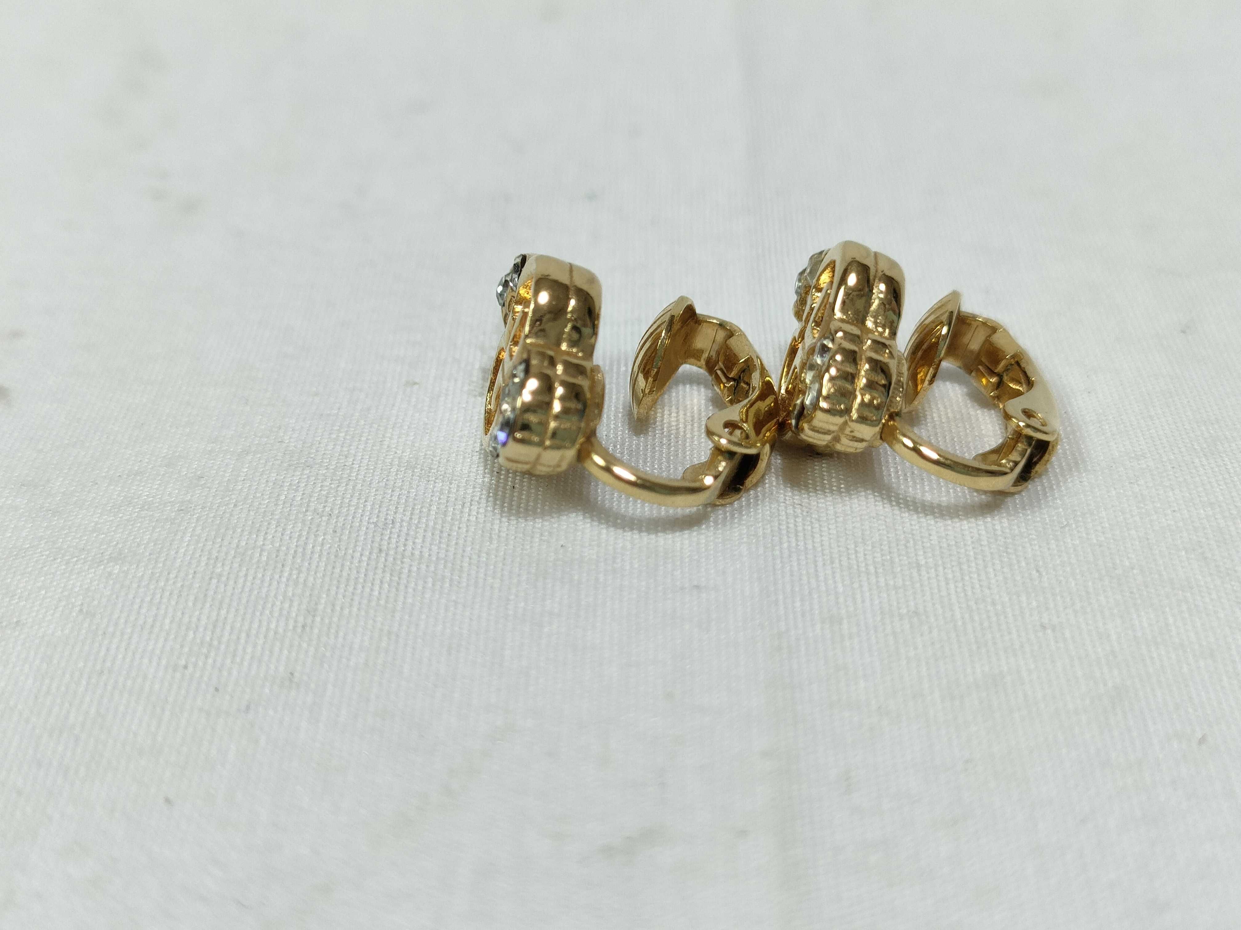 Rhinestone G Logo Gold Earrings — view 2