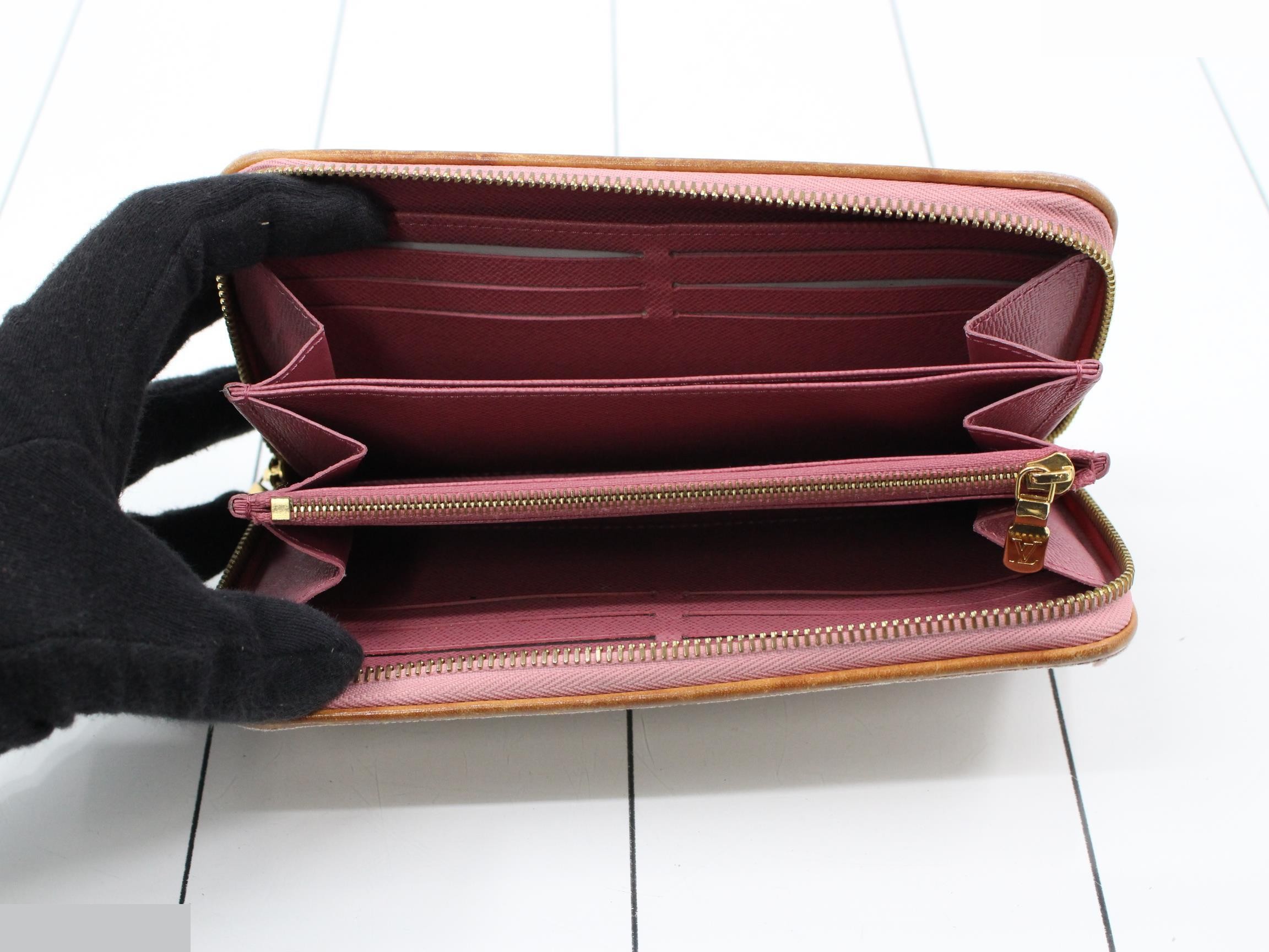 Monogram denim long wallet — view 4