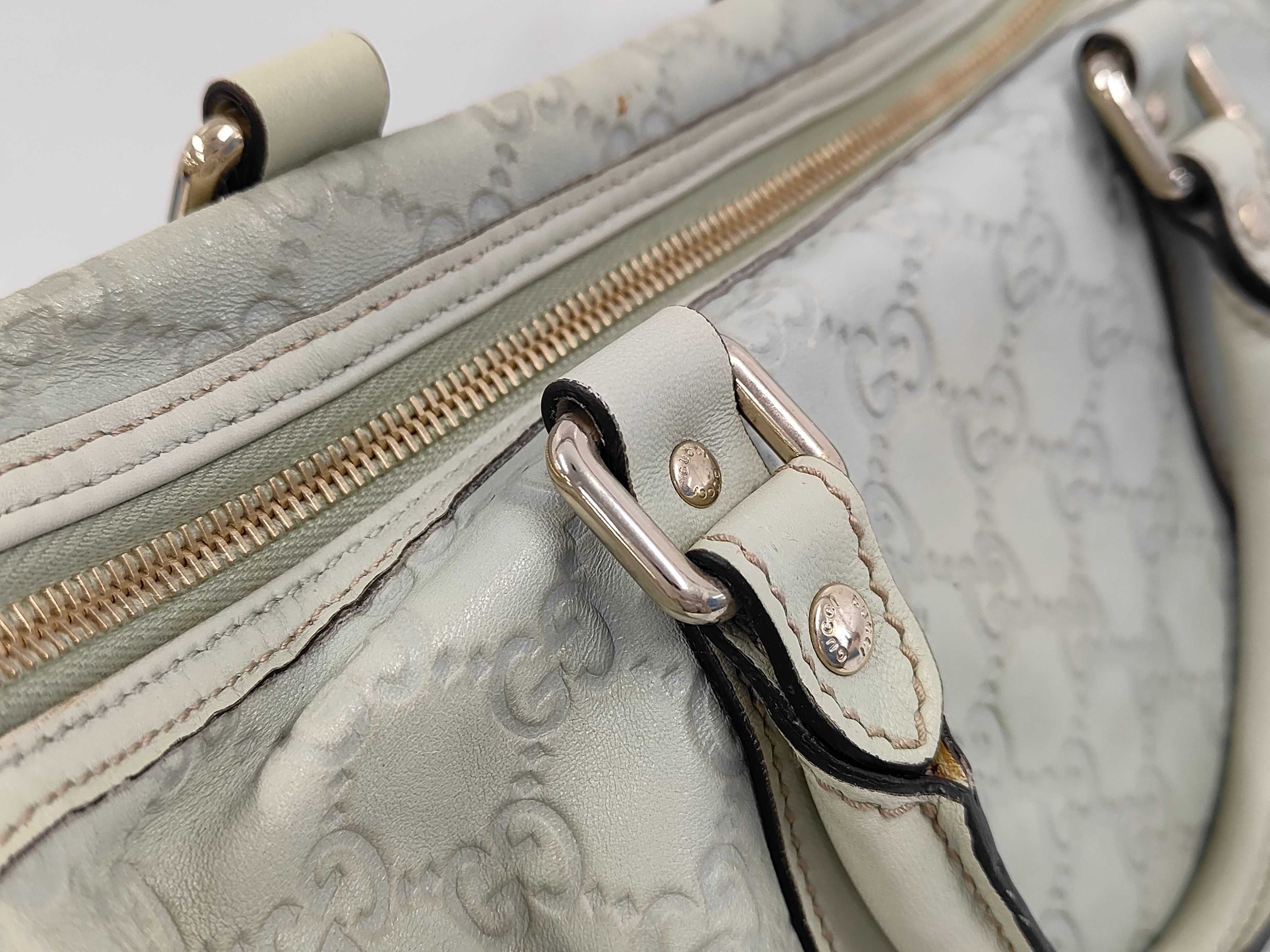 Guccissima Leather Boston Bag, Green, 193603 - Handbag — view 7