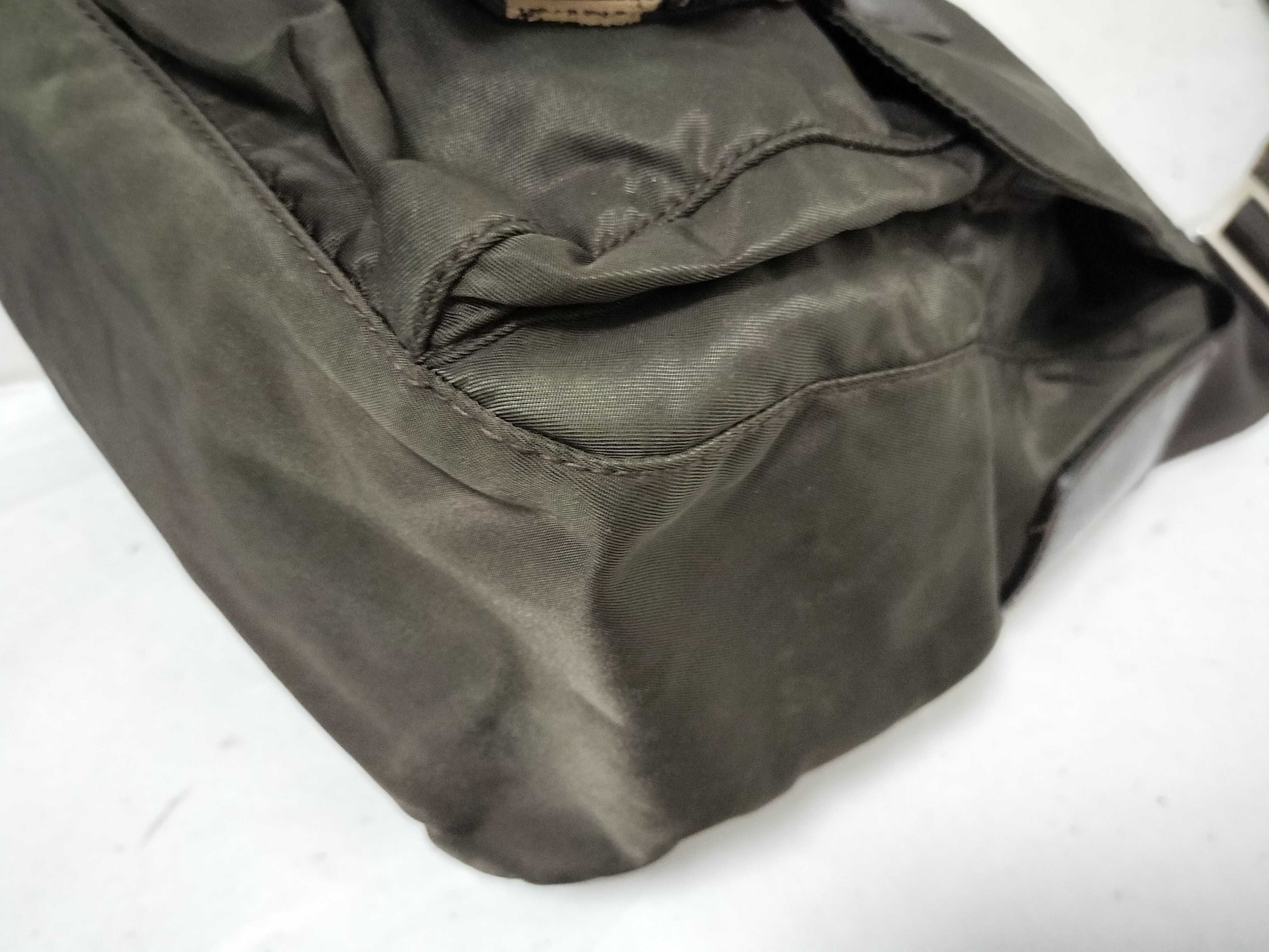 Nylon Shoulder Bag, Messenger Bag, Khaki Nylon Shoulder Bag — view 6