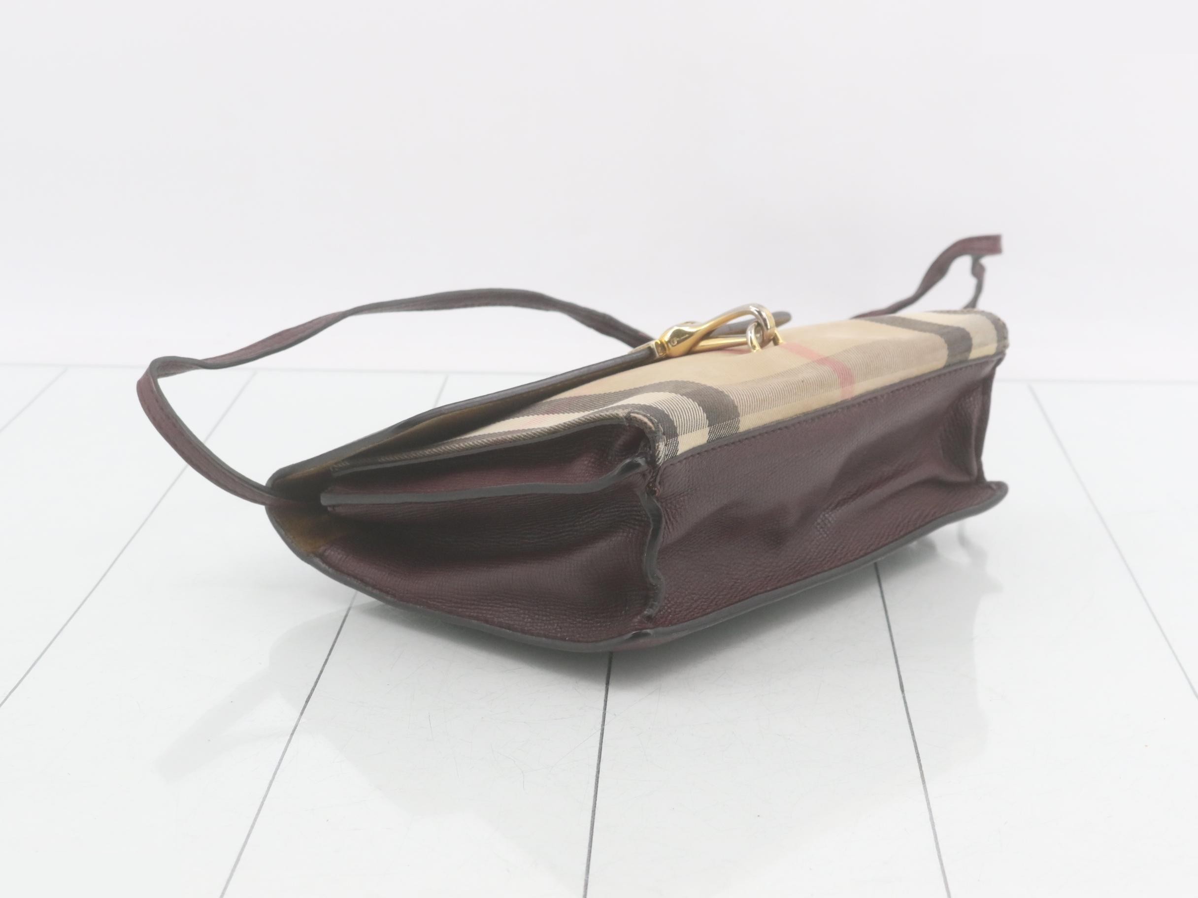 Checkered pattern shoulder bag with logo hardware — view 5