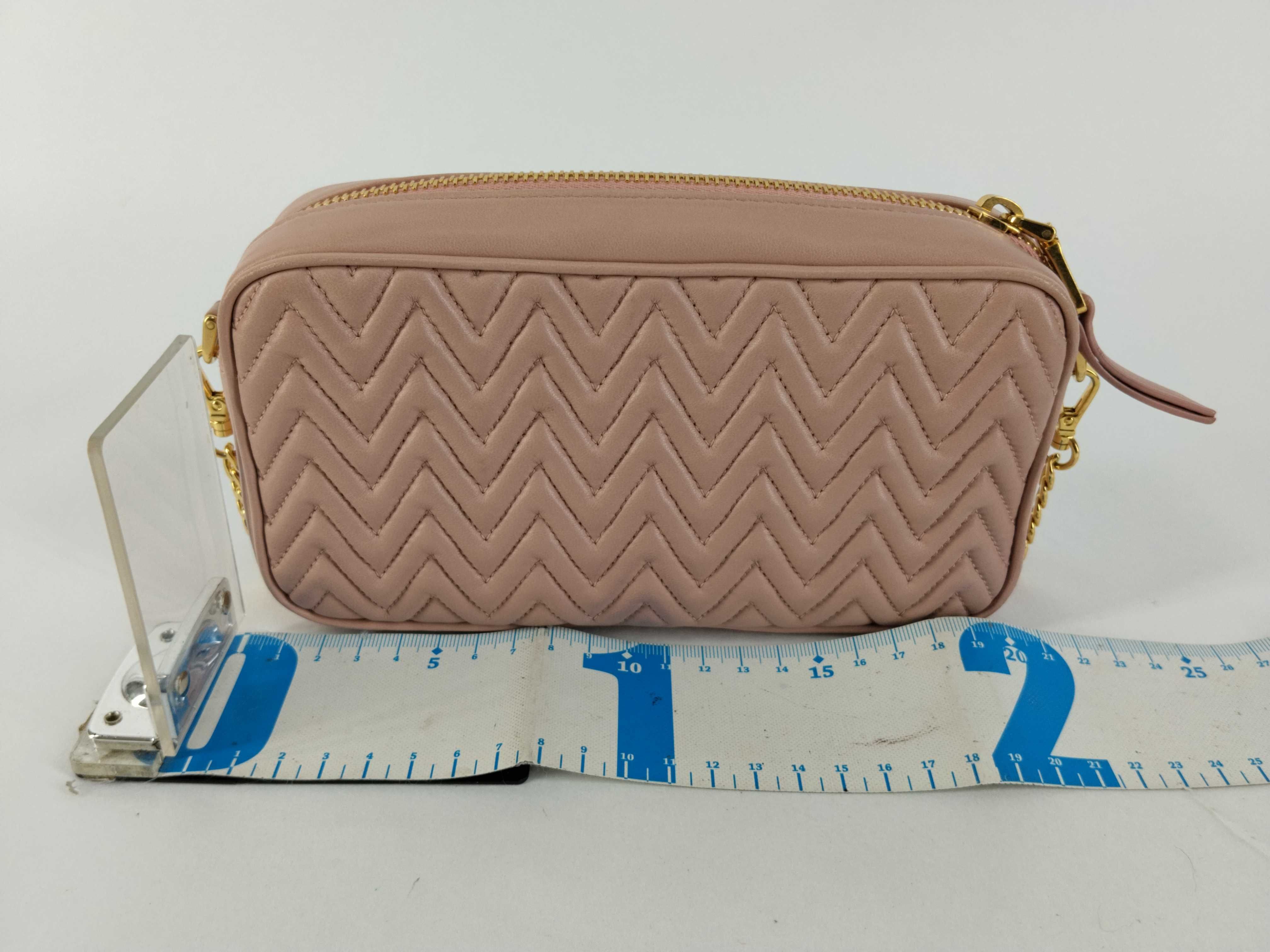 Chain Shoulder Bag, Nappa Leather, Pink Shoulder Bag — view 2