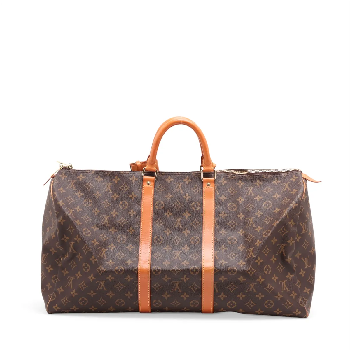 Monogram Keepall 55 M41424 SD0956 Brown, padlock lock secured. — view 2