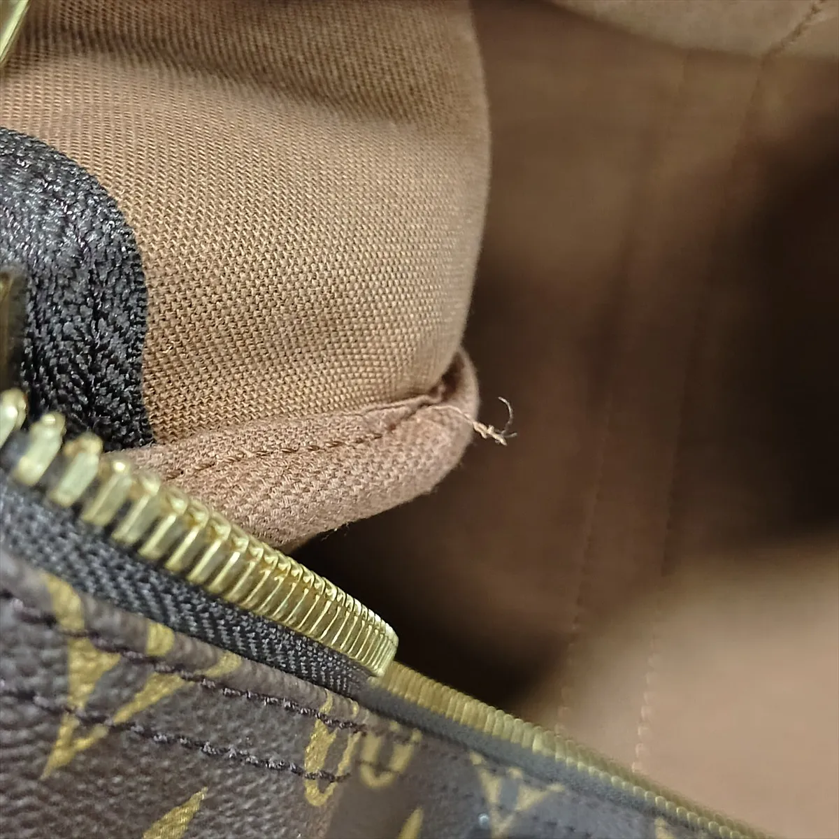 Monogram Keepall 55 M41424 SD0956 Brown, padlock lock secured. — view 13