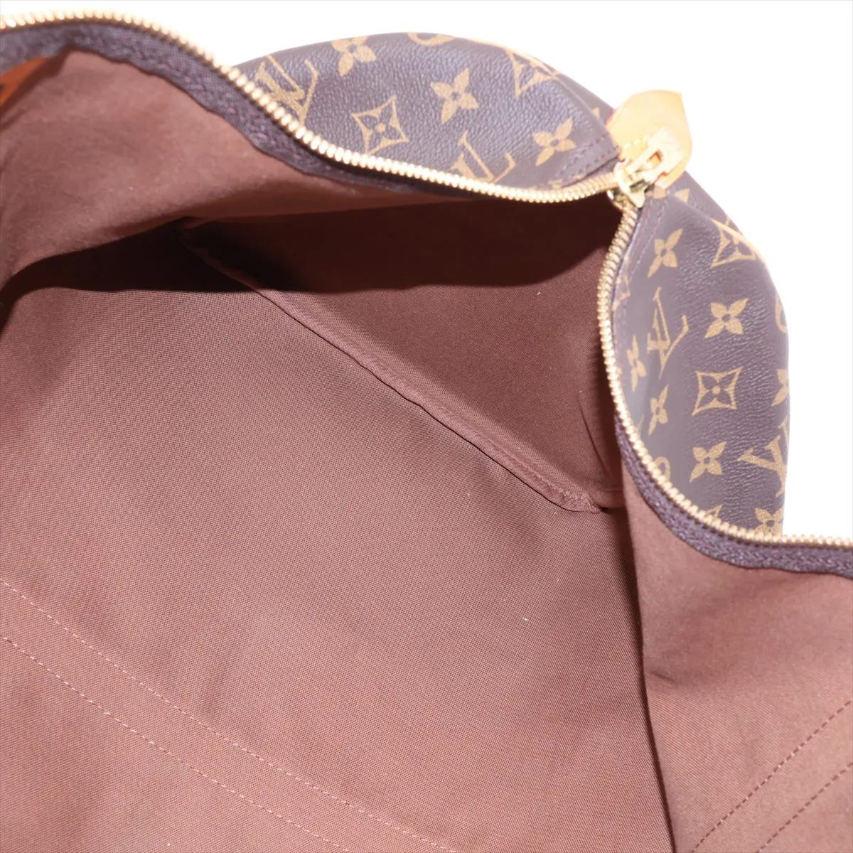 Monogram Keepall 55 M41424 SD0956 Brown, padlock lock secured. — view 7