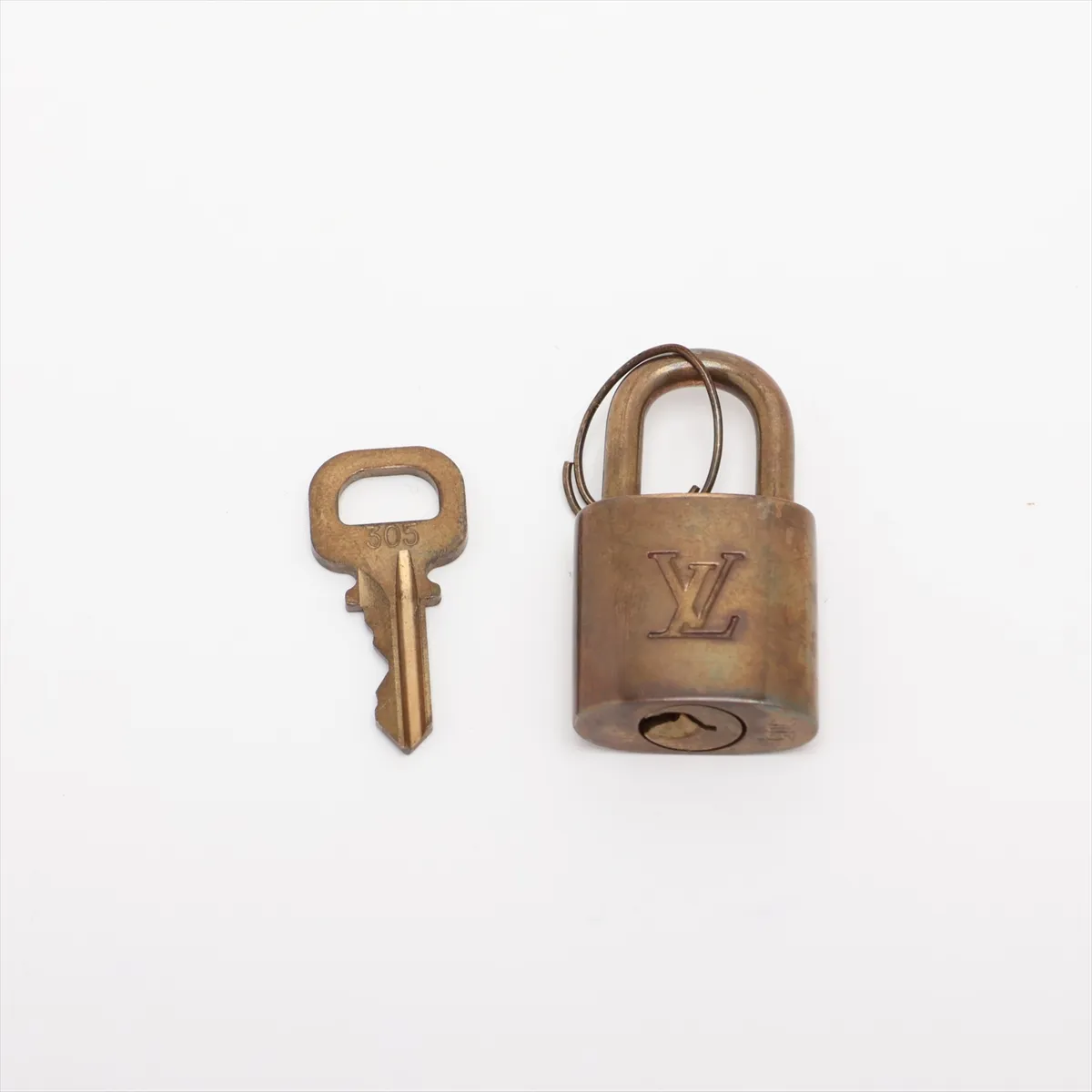 Monogram Keepall 55 M41424 SD0956 Brown, padlock lock secured. — view 10
