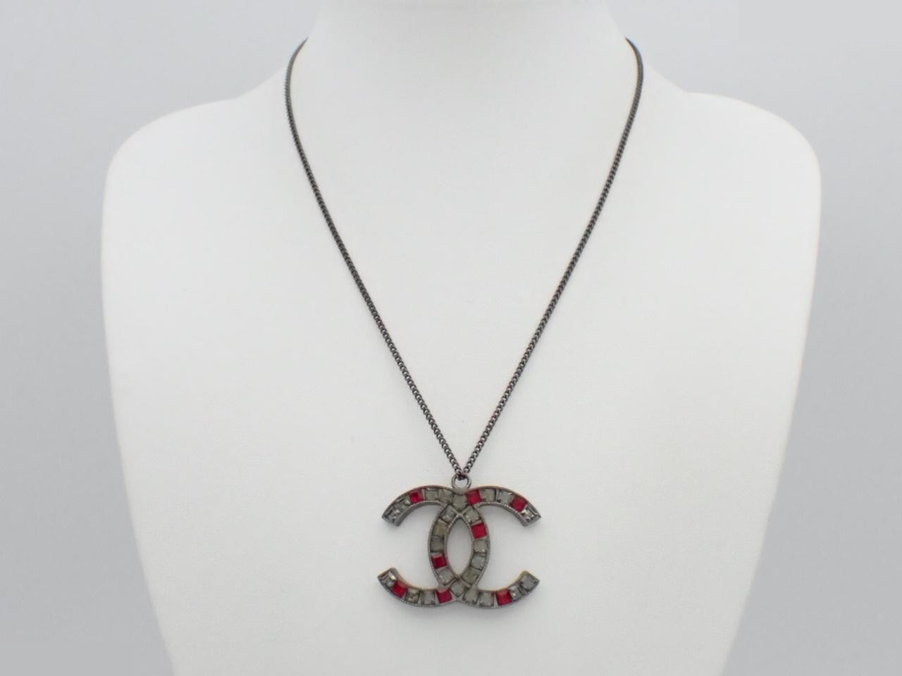 Coco Metal Color Stone 05P Necklace, Chain approx. 44cm — view 3