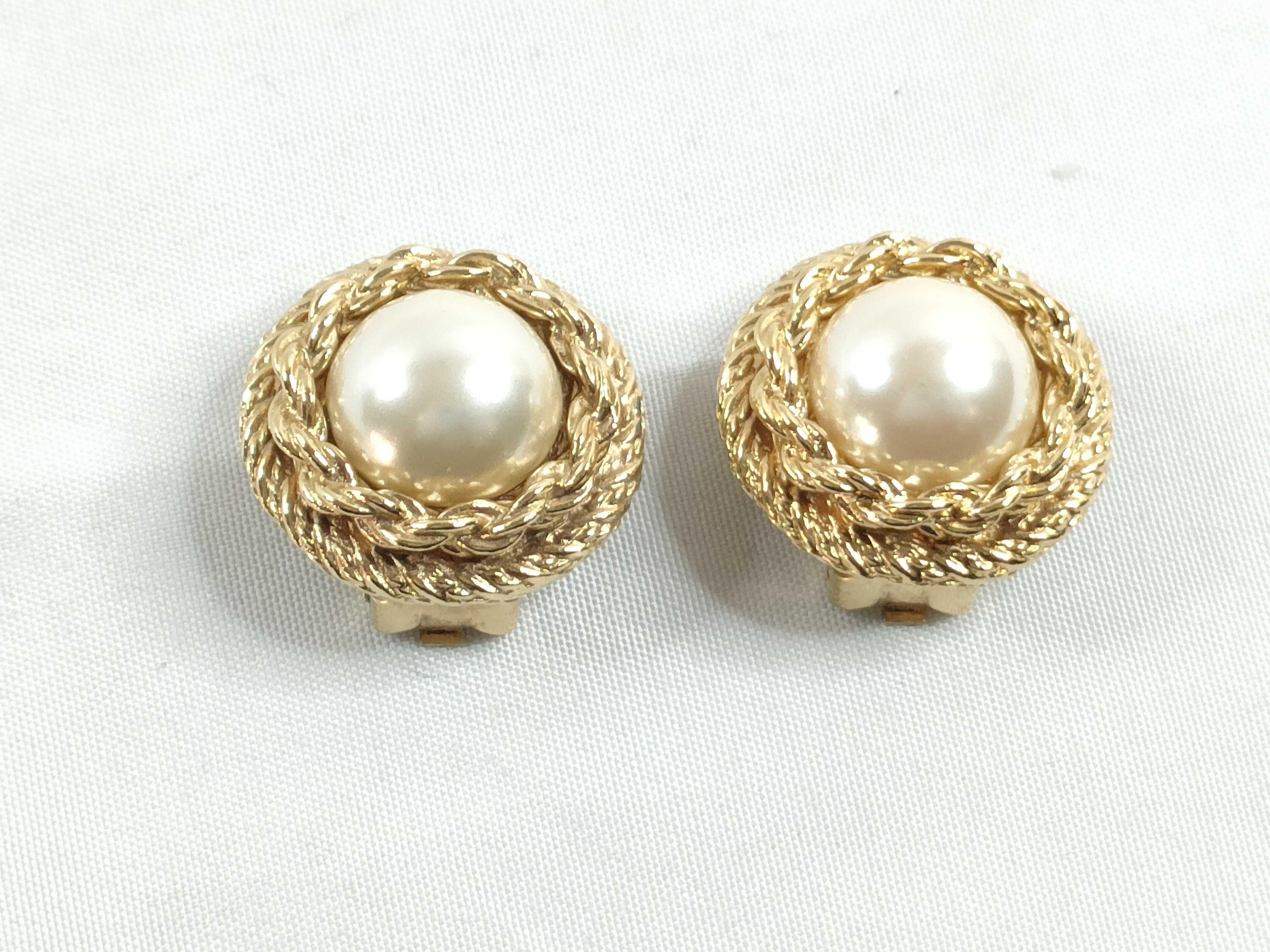 Pearl Earrings Gold Earrings
