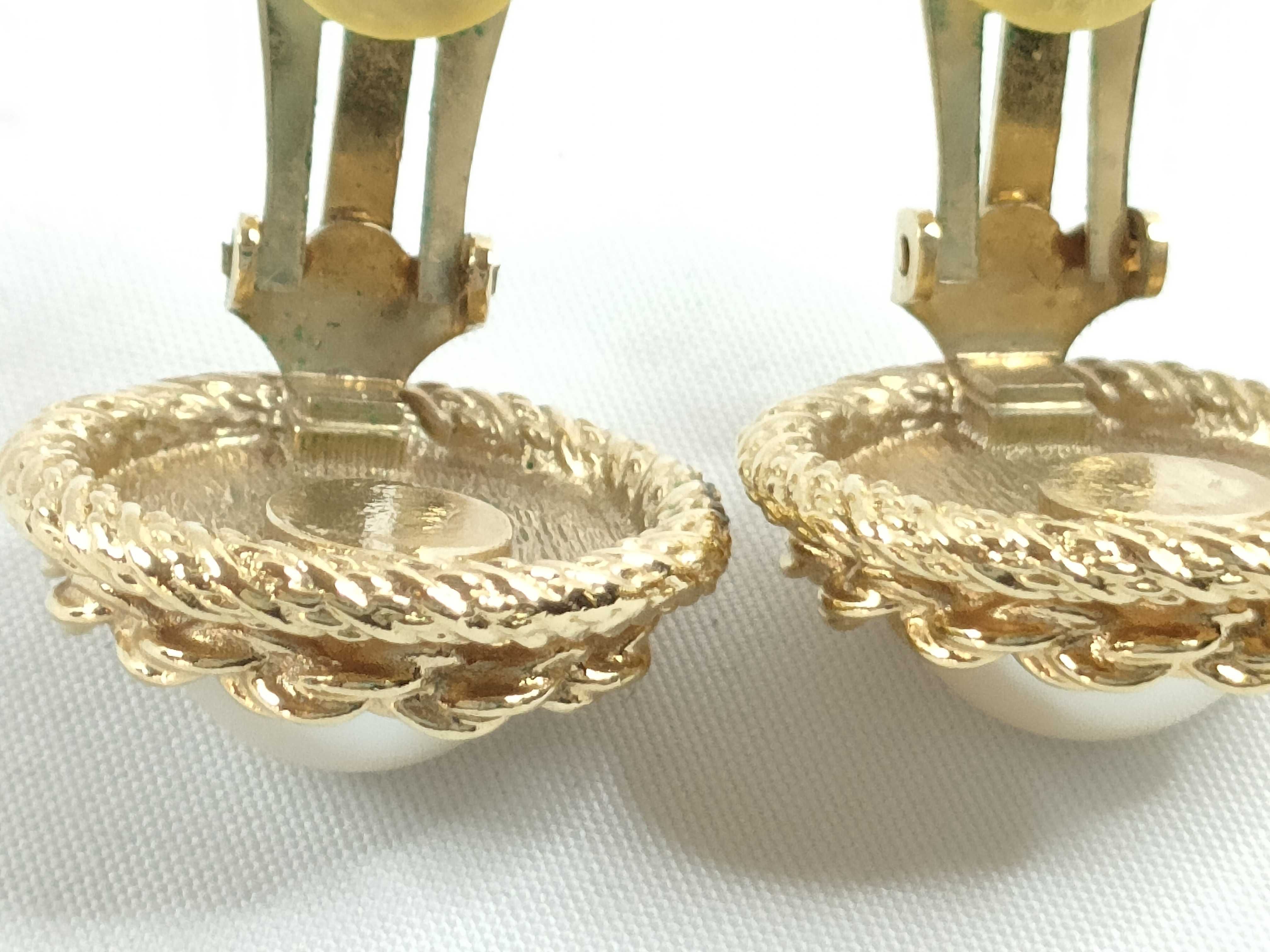 Pearl Earrings Gold Earrings — view 6