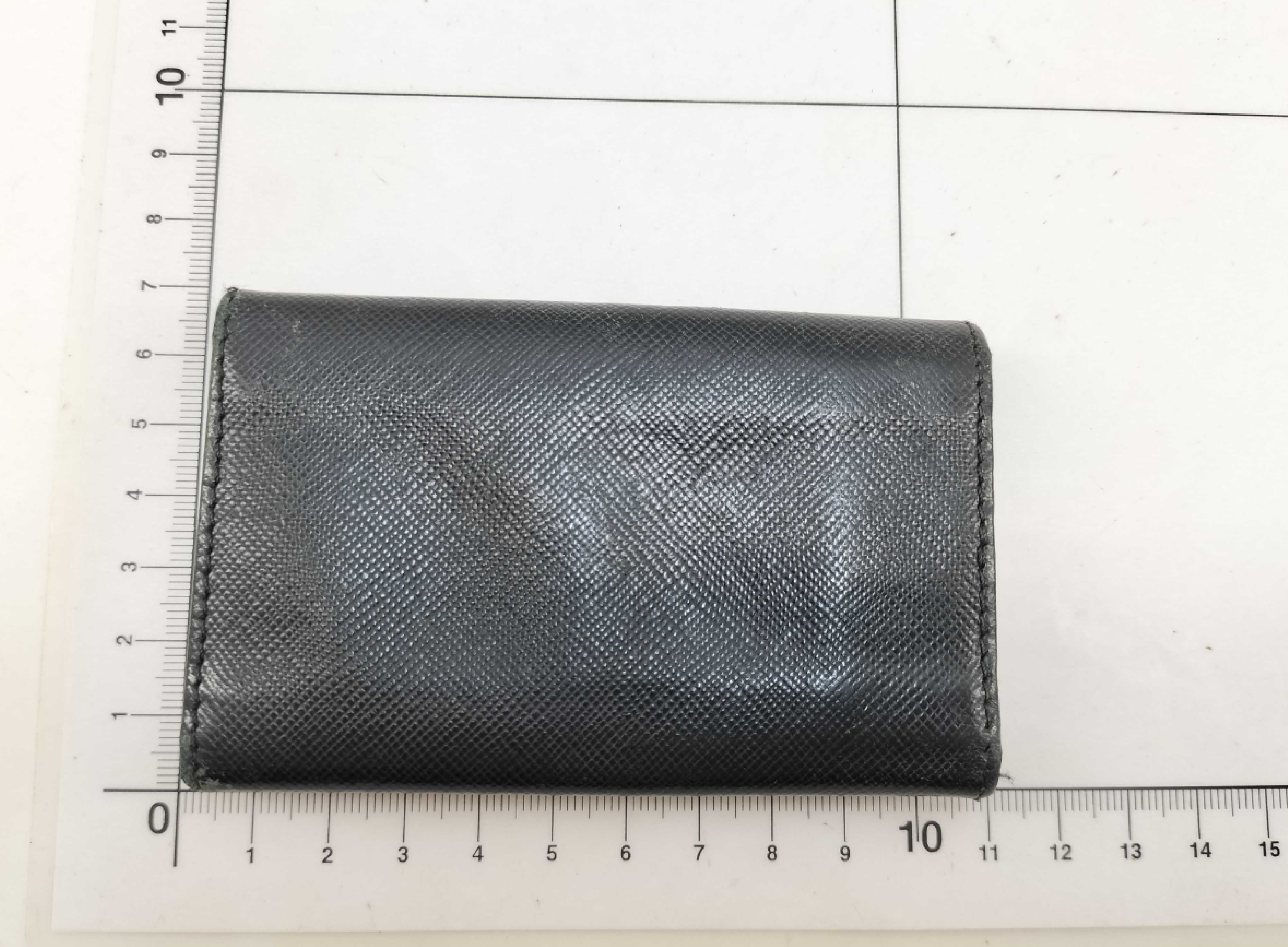 Leather Key Case, 6 Hooks, Black Key Case — view 2