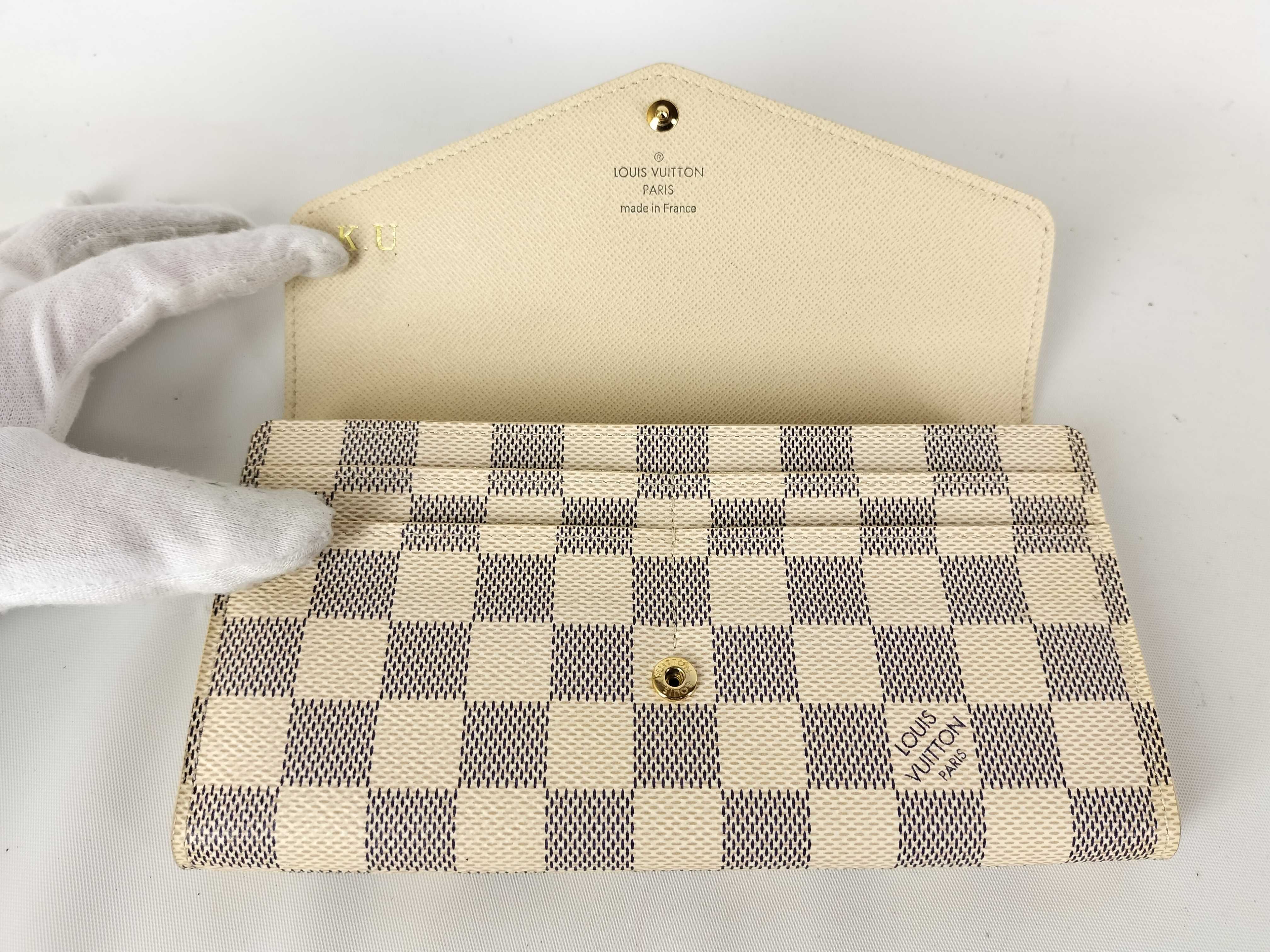 Damier Azur N63208 Portefeuille Sarah Wallet — view 6