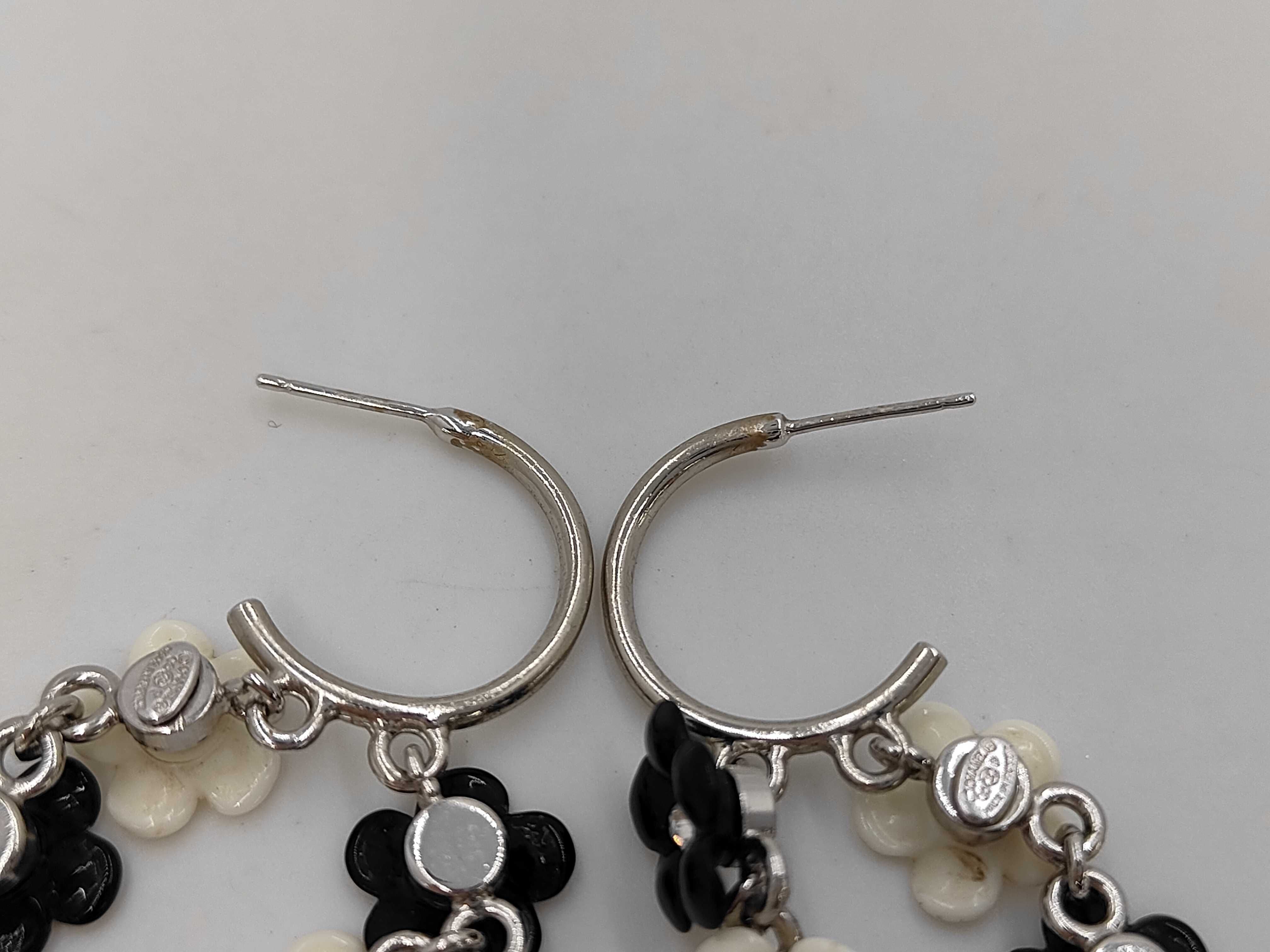hoop earrings, Camellia double Coco Mark, 05P earrings — view 5