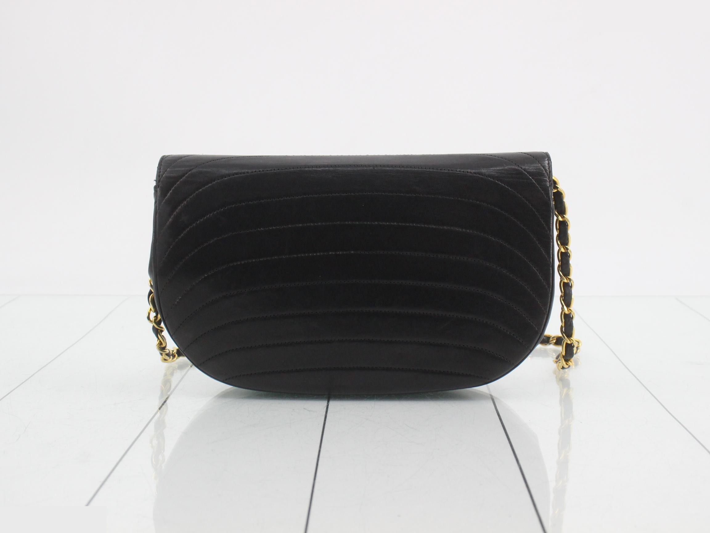 Half Moon Chain Shoulder Bag, Box, Dust Bag — view 2