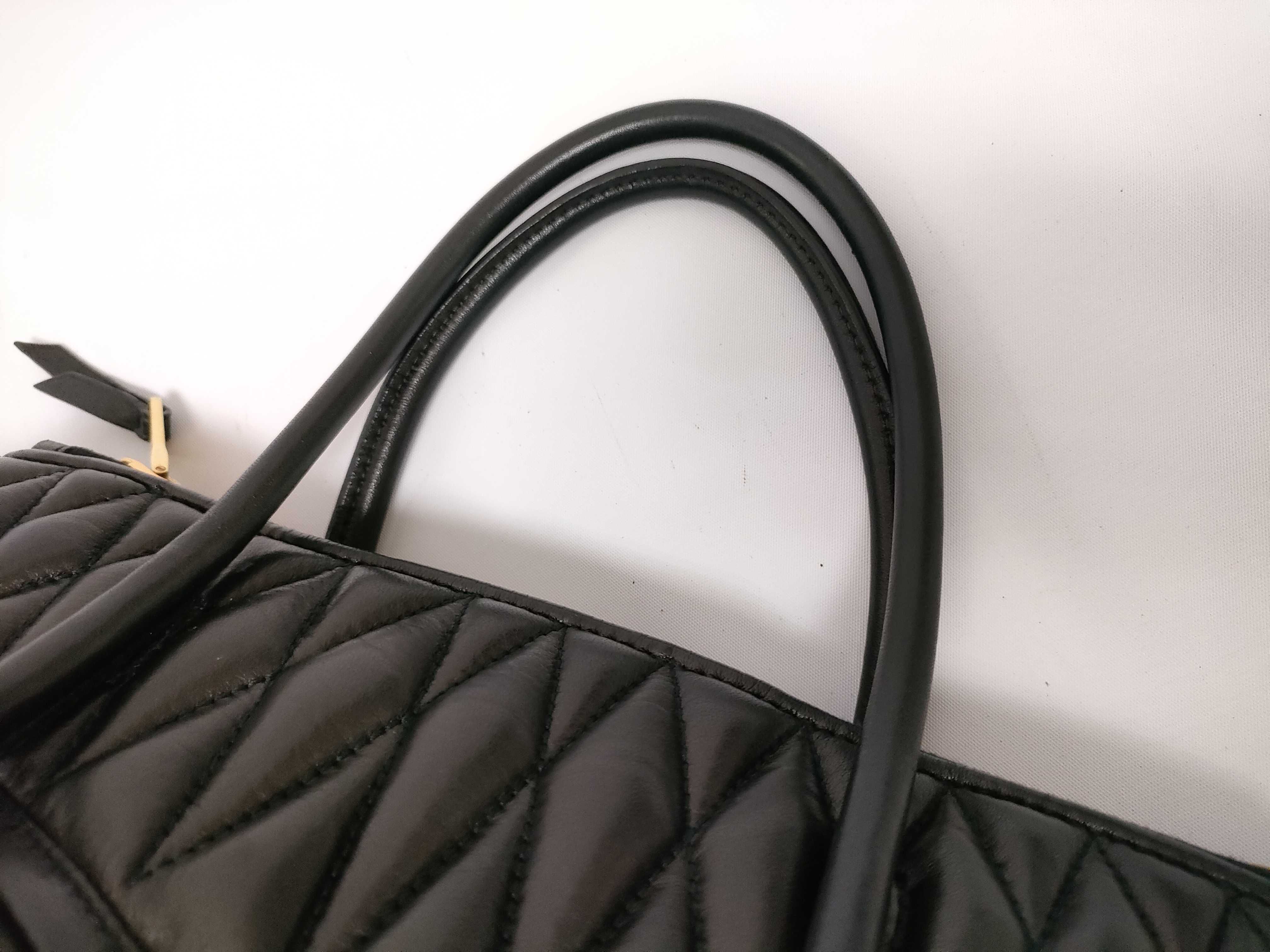 Miu Biker Leather Tote Bag — view 6