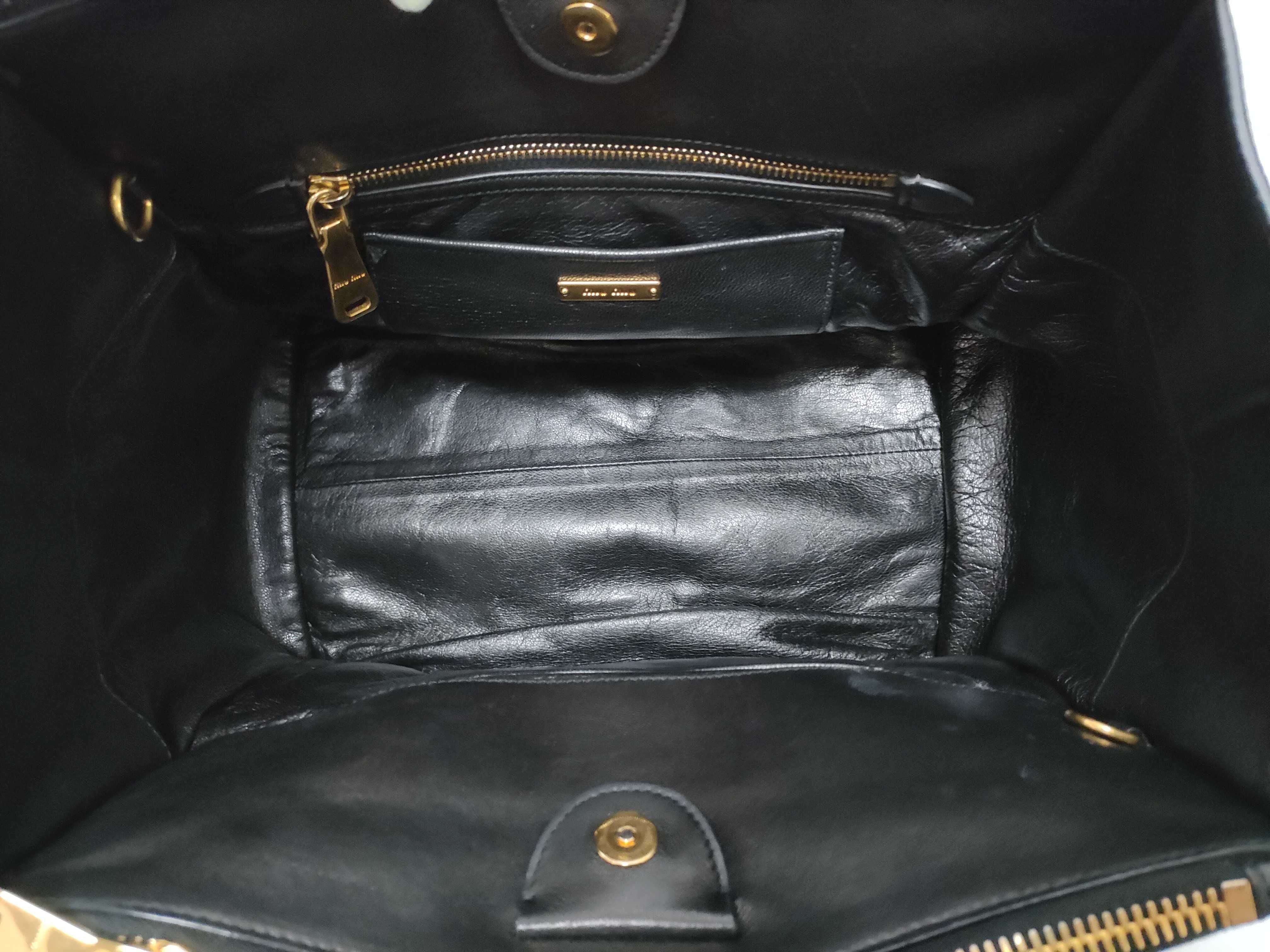 Miu Biker Leather Tote Bag — view 9
