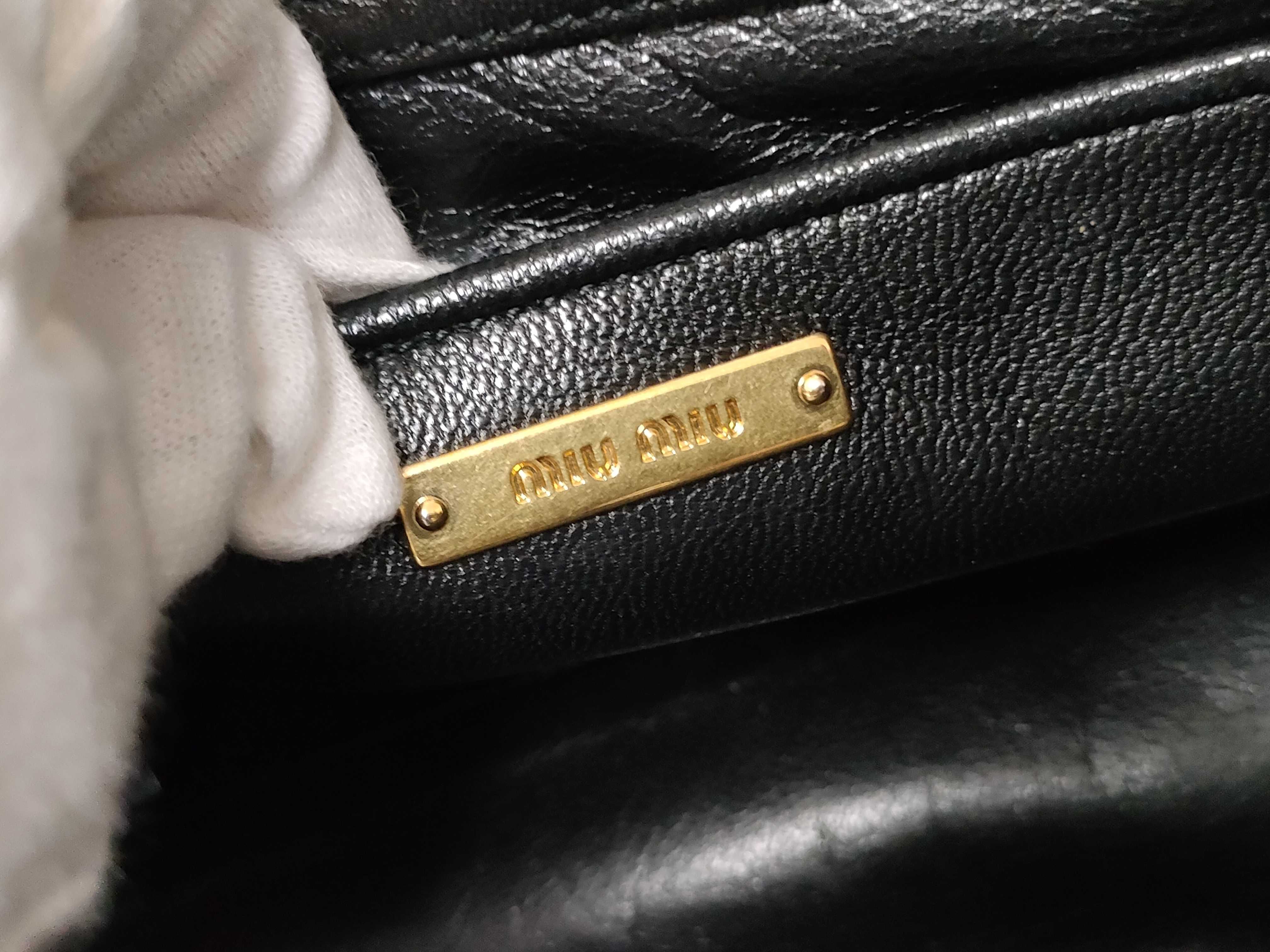 Miu Biker Leather Tote Bag — view 10