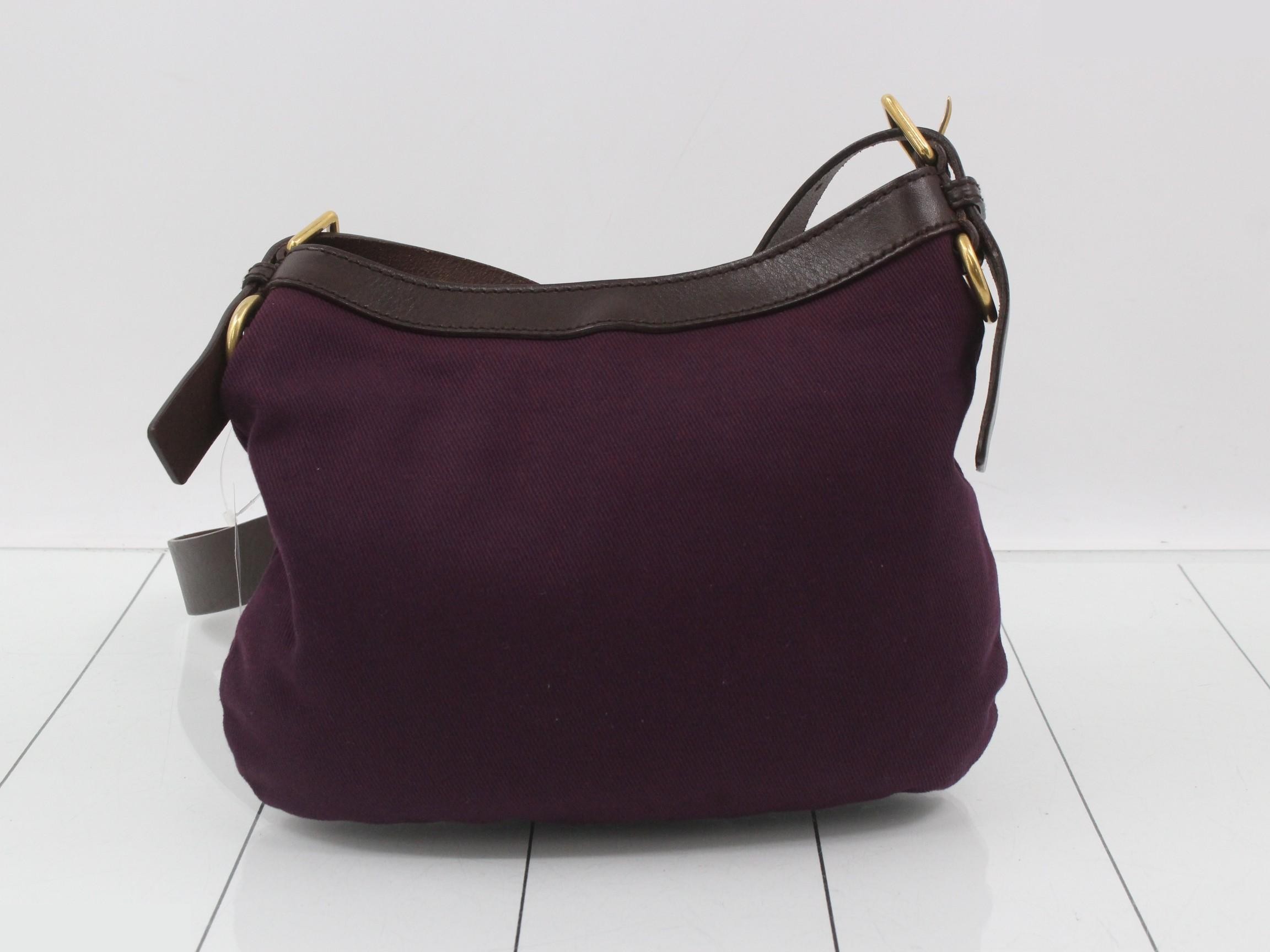 147399 Rive Gauche Shoulder Bag, Gold Hardware, Canvas, Leather — view 2