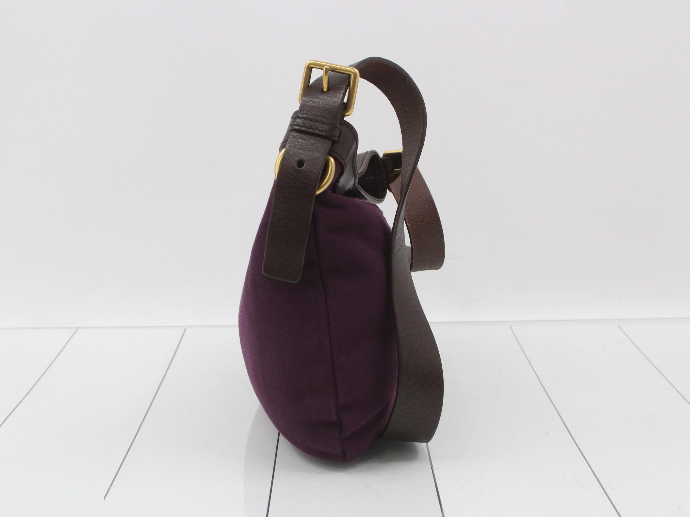 147399 Rive Gauche Shoulder Bag, Gold Hardware, Canvas, Leather — view 4