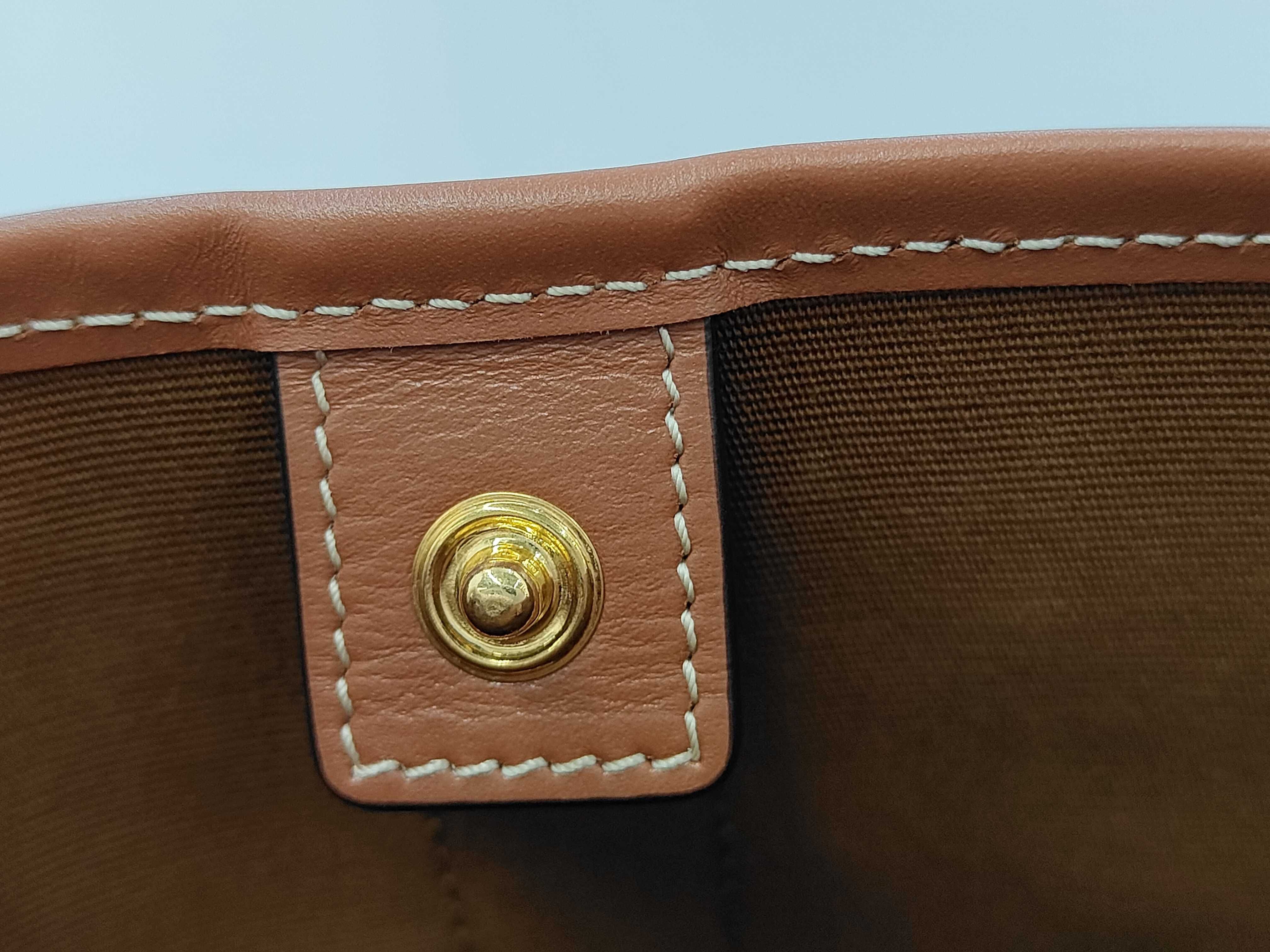Triomphe PVC x Leather Bucket Shoulder Bag — view 9