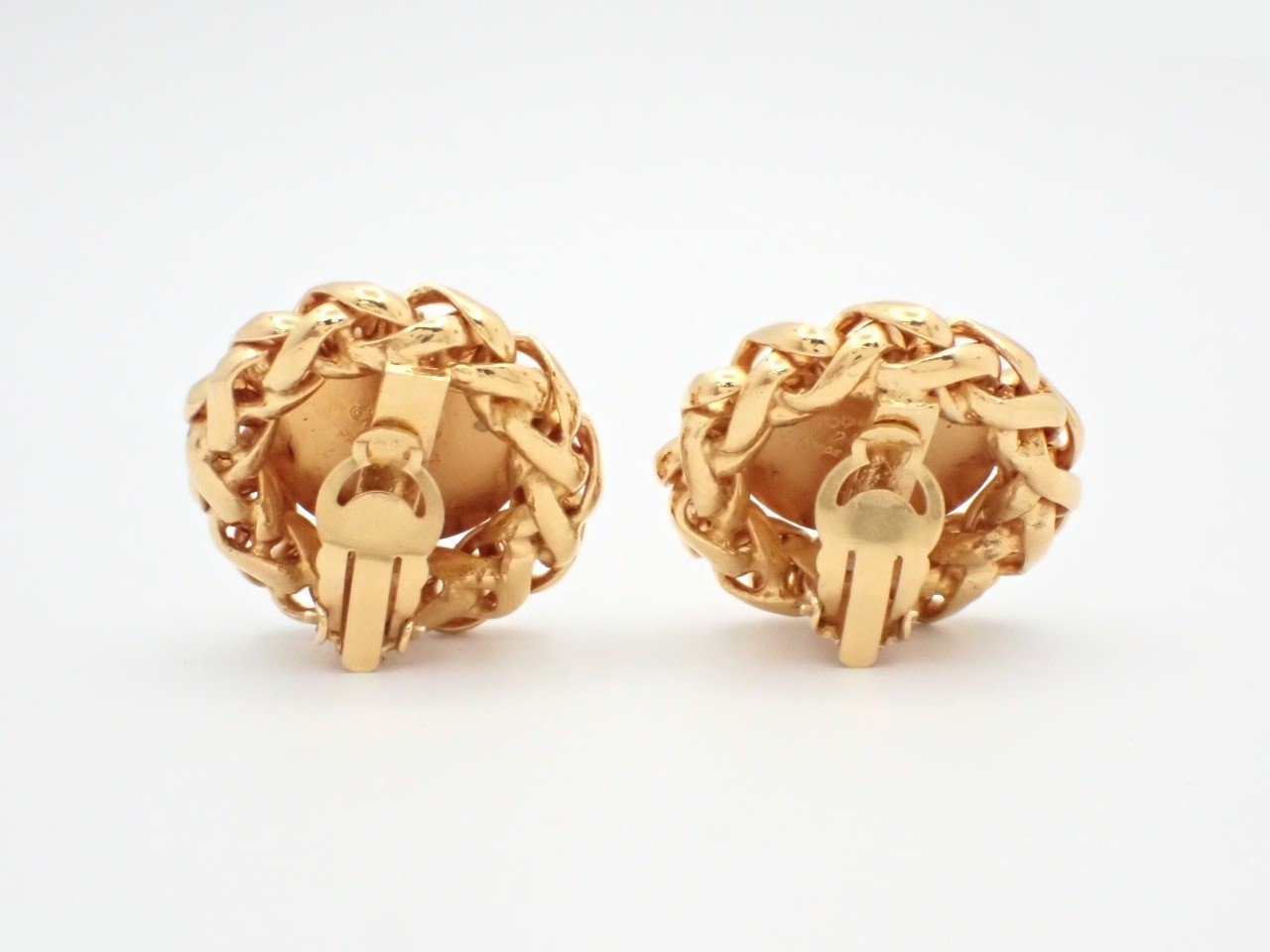 Coco Mark Earrings, Gold — view 2