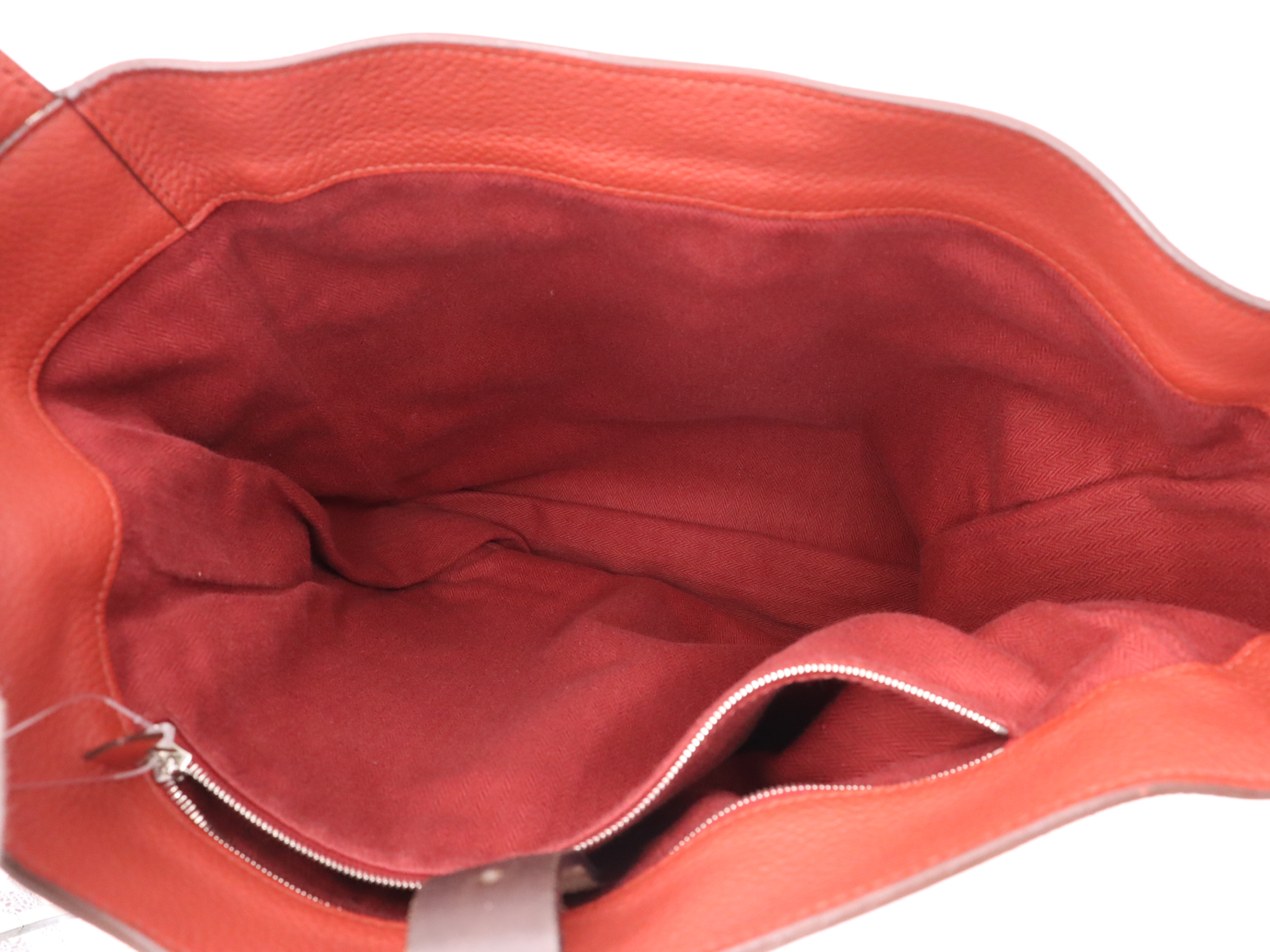 Marwari GM Tote Bag, Red/Dark Brown, M stamp, 2009, with dust bag. — view 11
