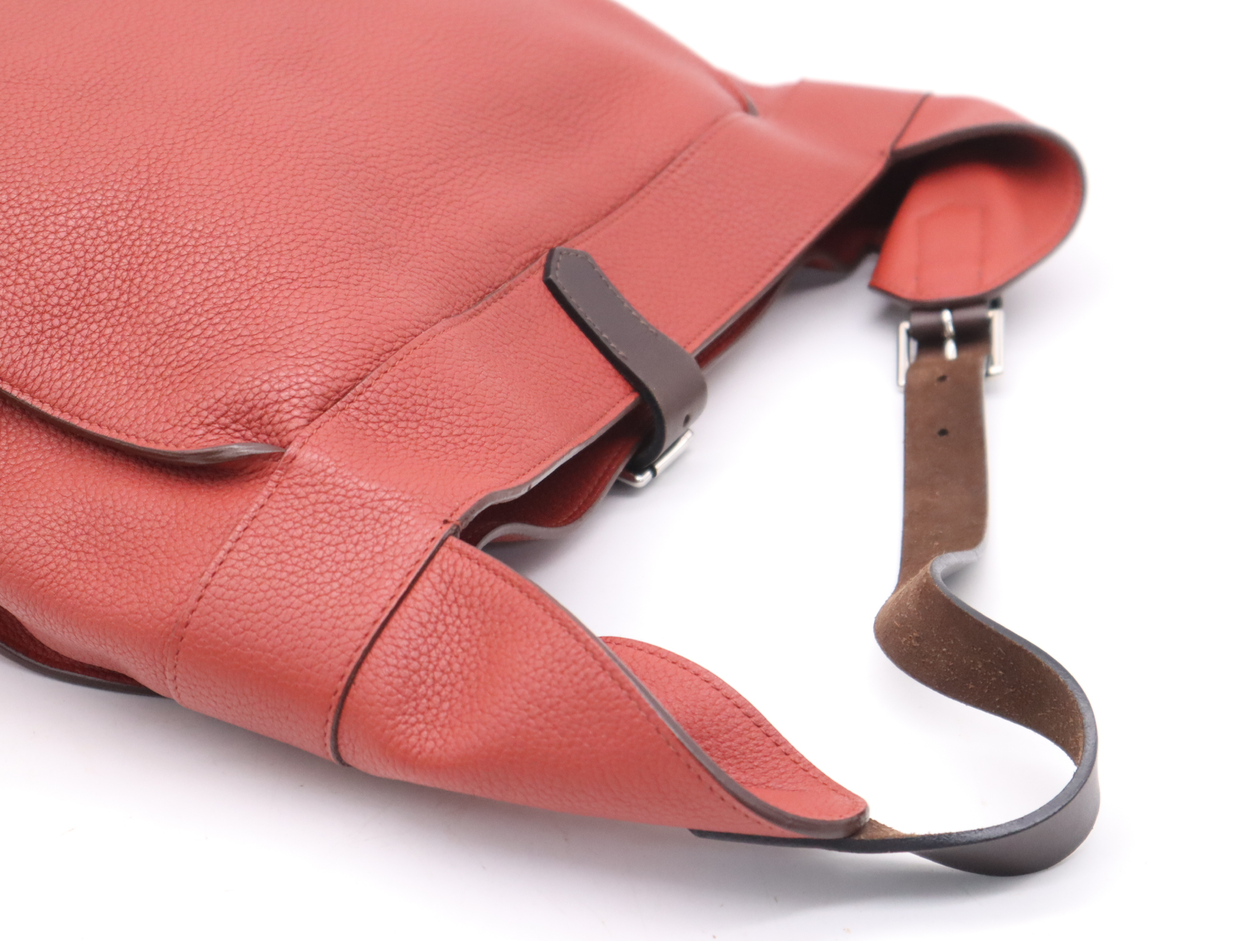 Marwari GM Tote Bag, Red/Dark Brown, M stamp, 2009, with dust bag. — view 6