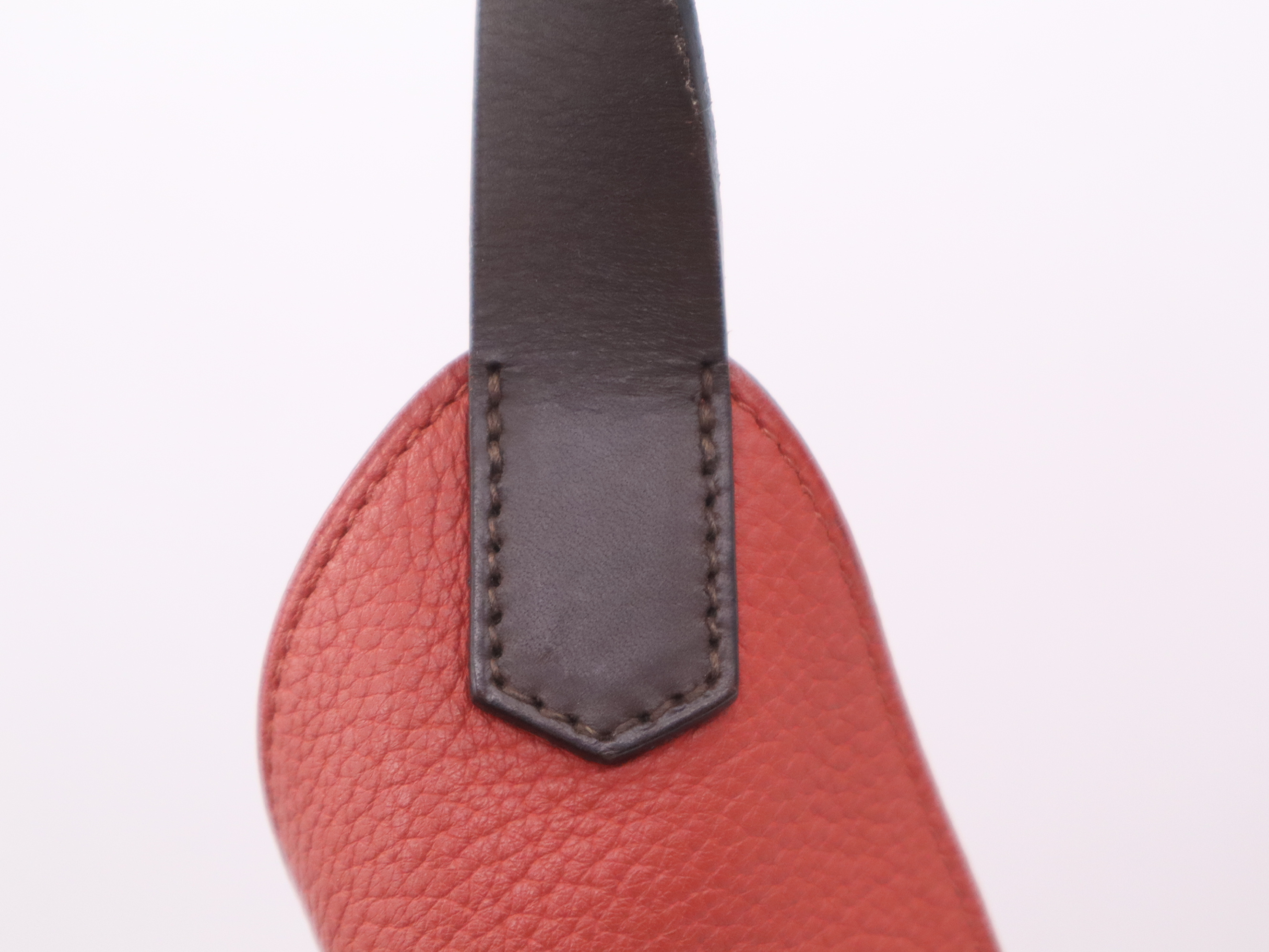 Marwari GM Tote Bag, Red/Dark Brown, M stamp, 2009, with dust bag. — view 7