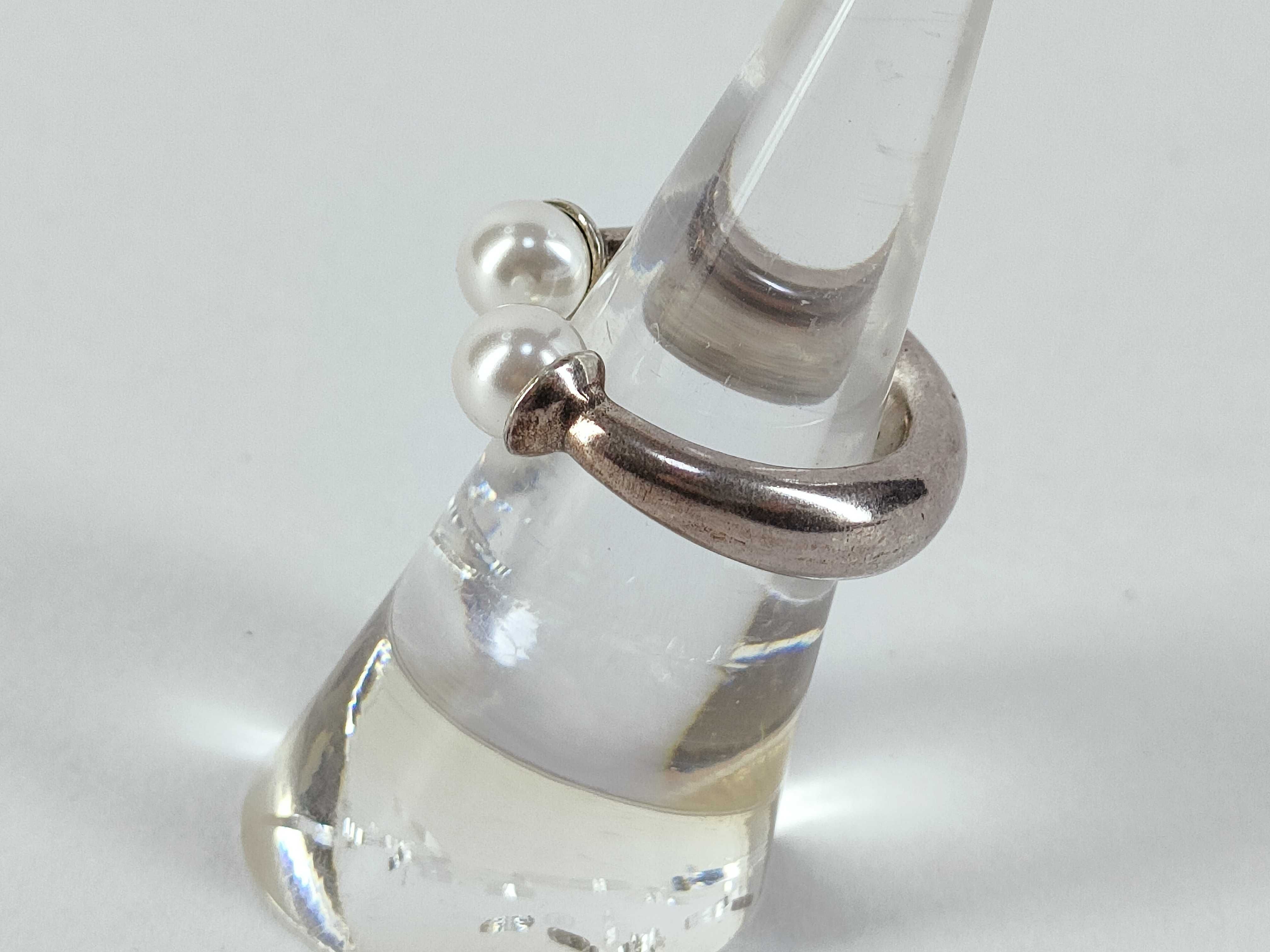 Tribal Pearl Ring, Size S — view 2