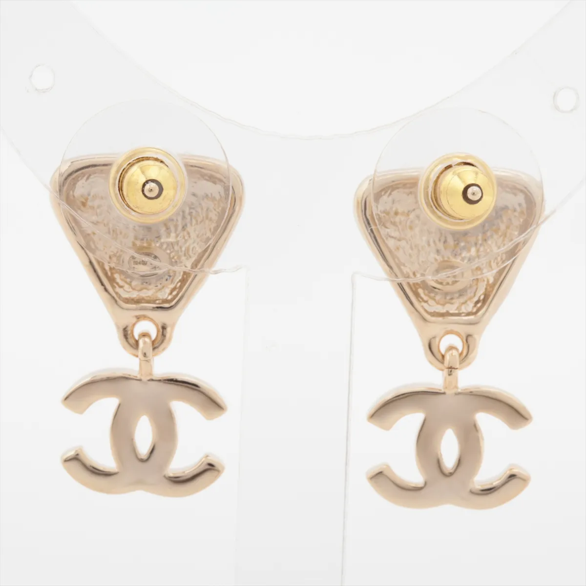 Cocomark B24B Earrings (for both ears) GP x Rhinestone Gold — view 2