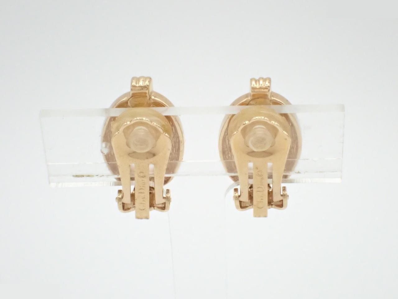 Rhinestone Precious Metal Earrings — view 2