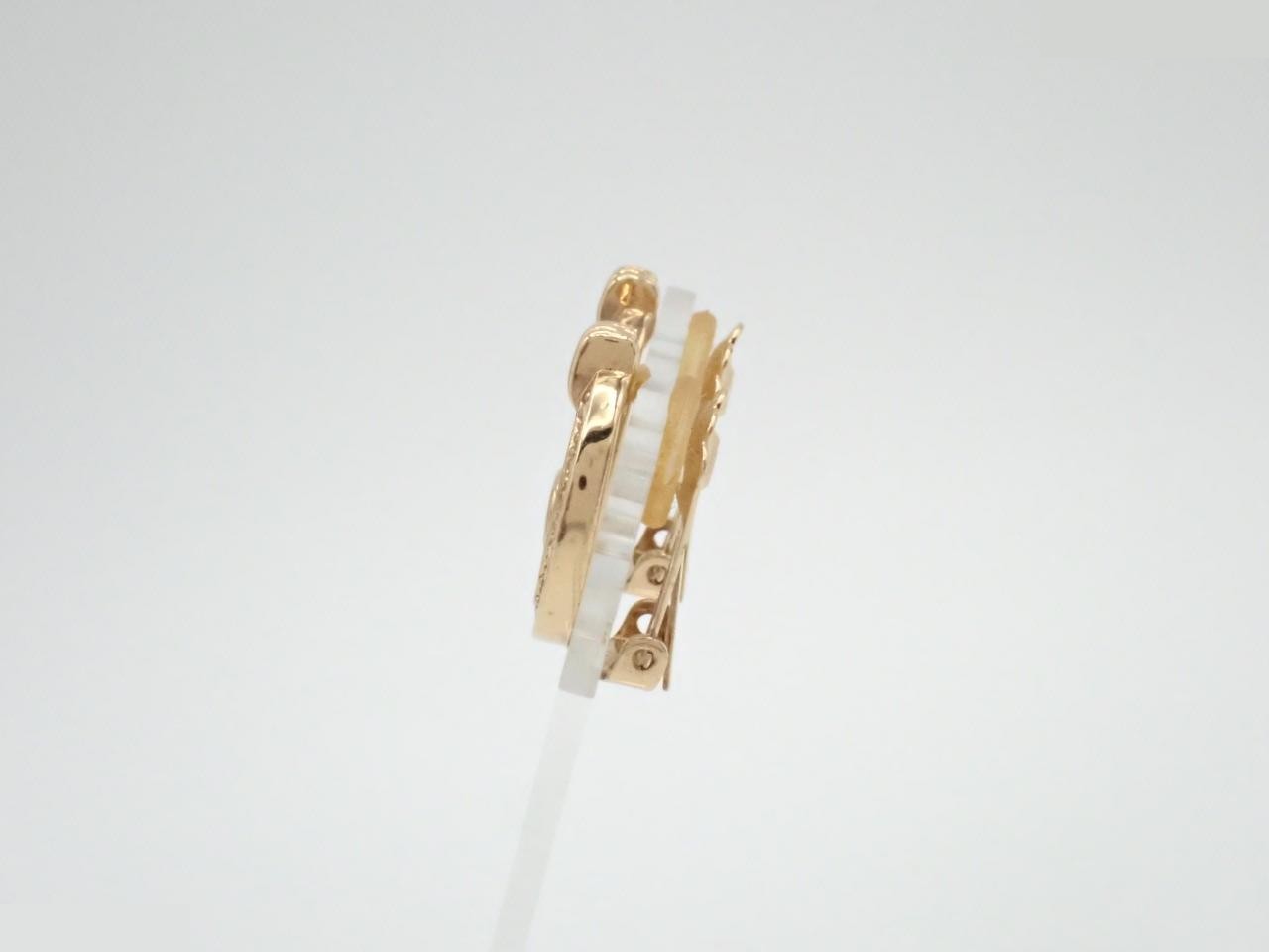 Rhinestone Precious Metal Earrings — view 3