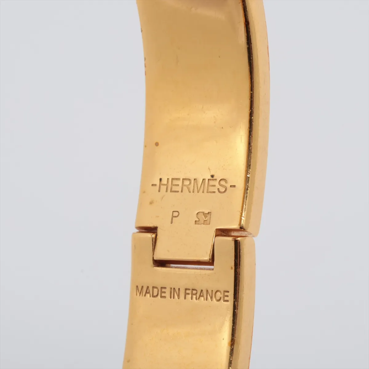 Click H Fan Bangle, GP Black x Gold. Shows signs of wear including — view 6