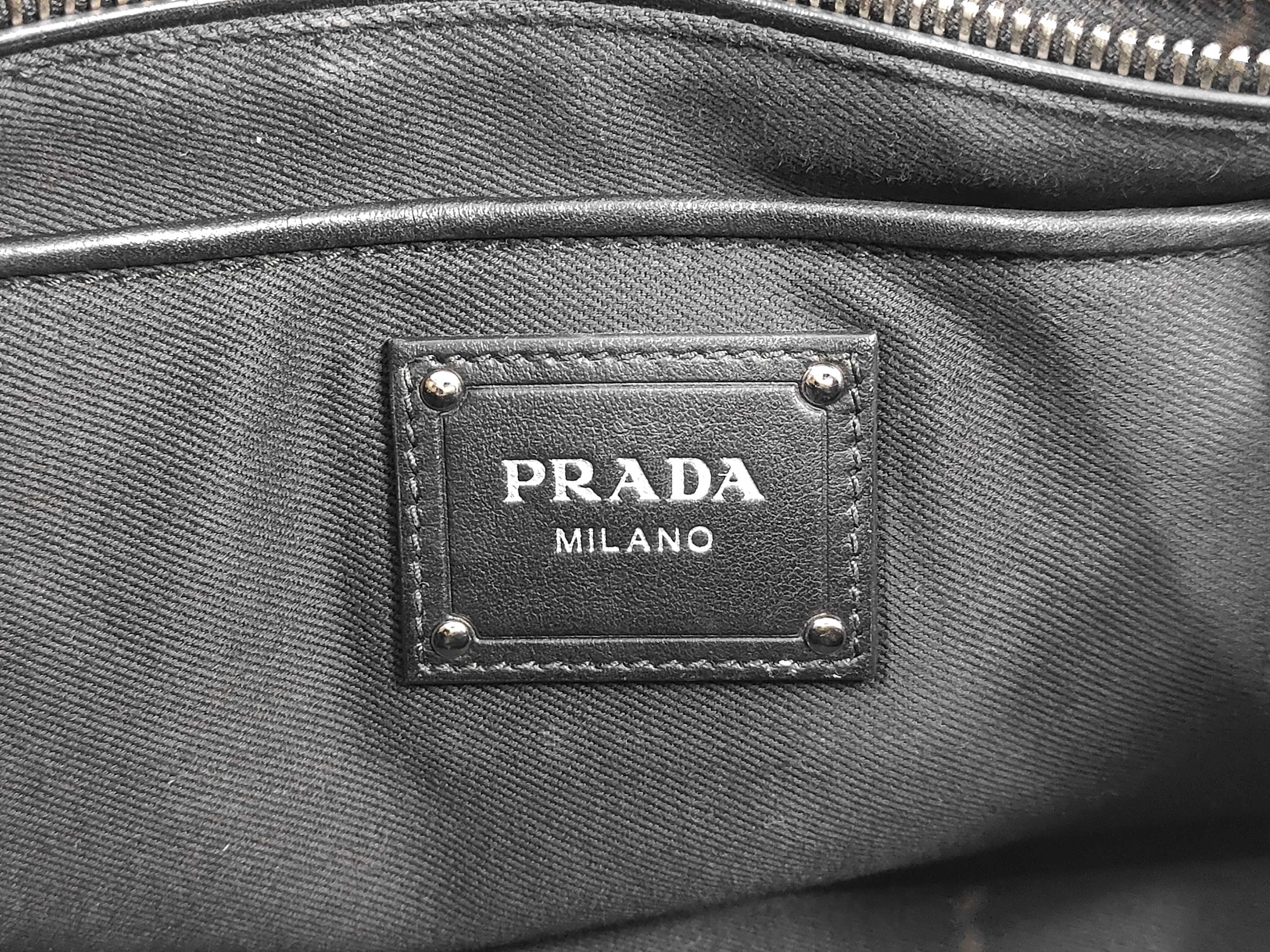 Canapa Raffia 2-Way Handbag, Black BN2889 — view 8
