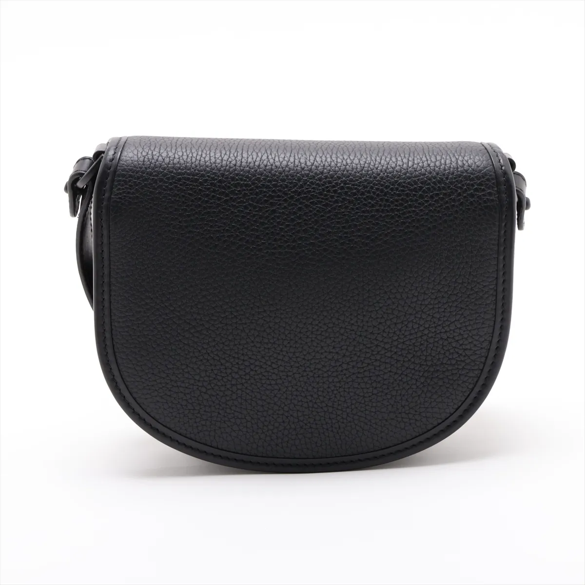 Gallop Leather Shoulder Bag, Black — view 2