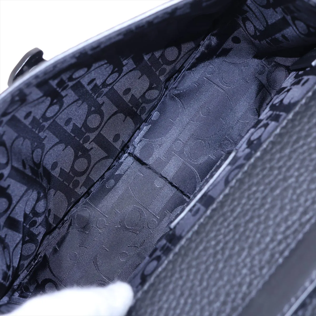 Gallop Leather Shoulder Bag, Black — view 6