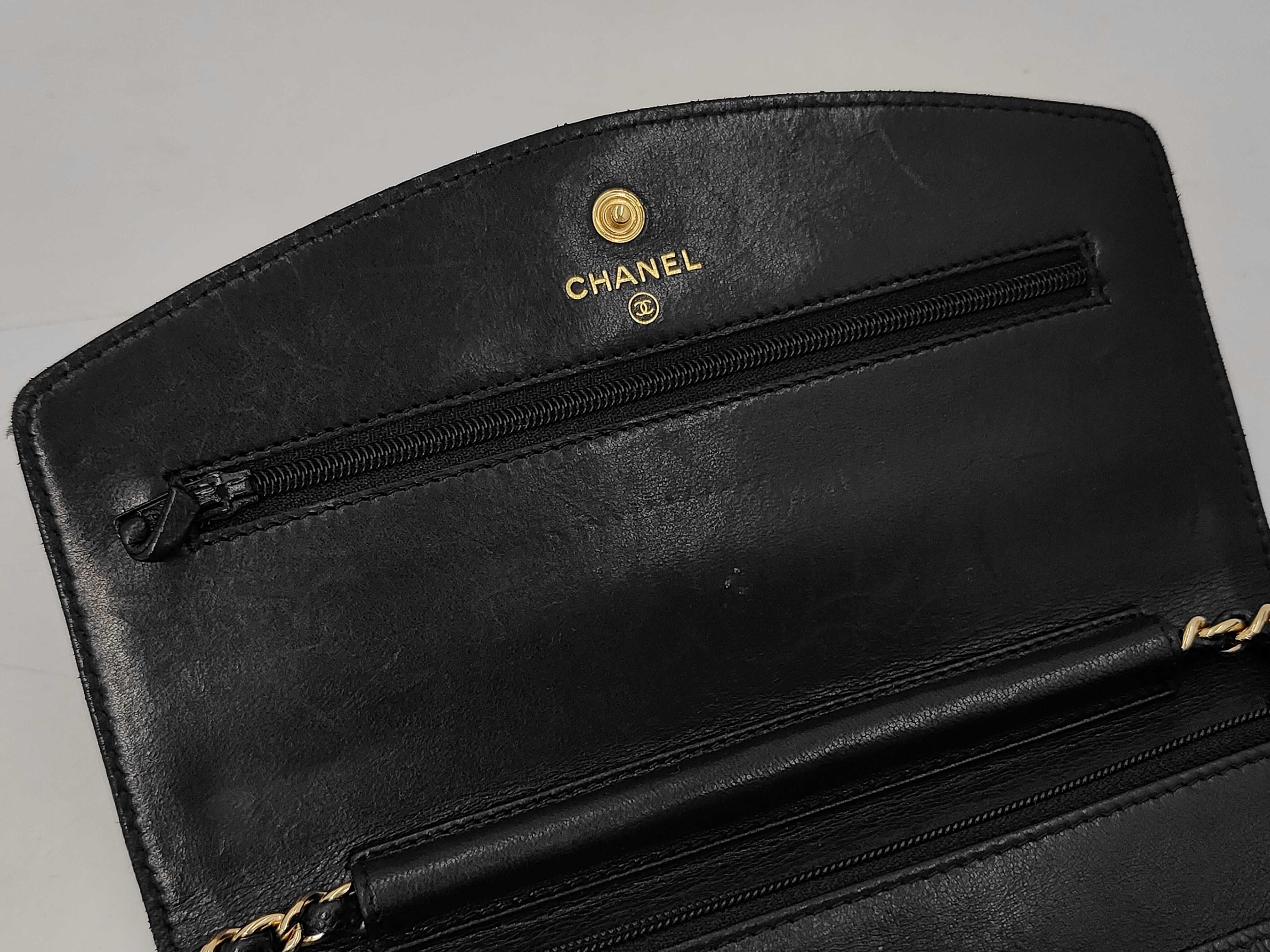 Caviar Skin Large Coco Chain Shoulder Bag Chain Wallet with Sticker (Serial Number in the 10s) — view 12