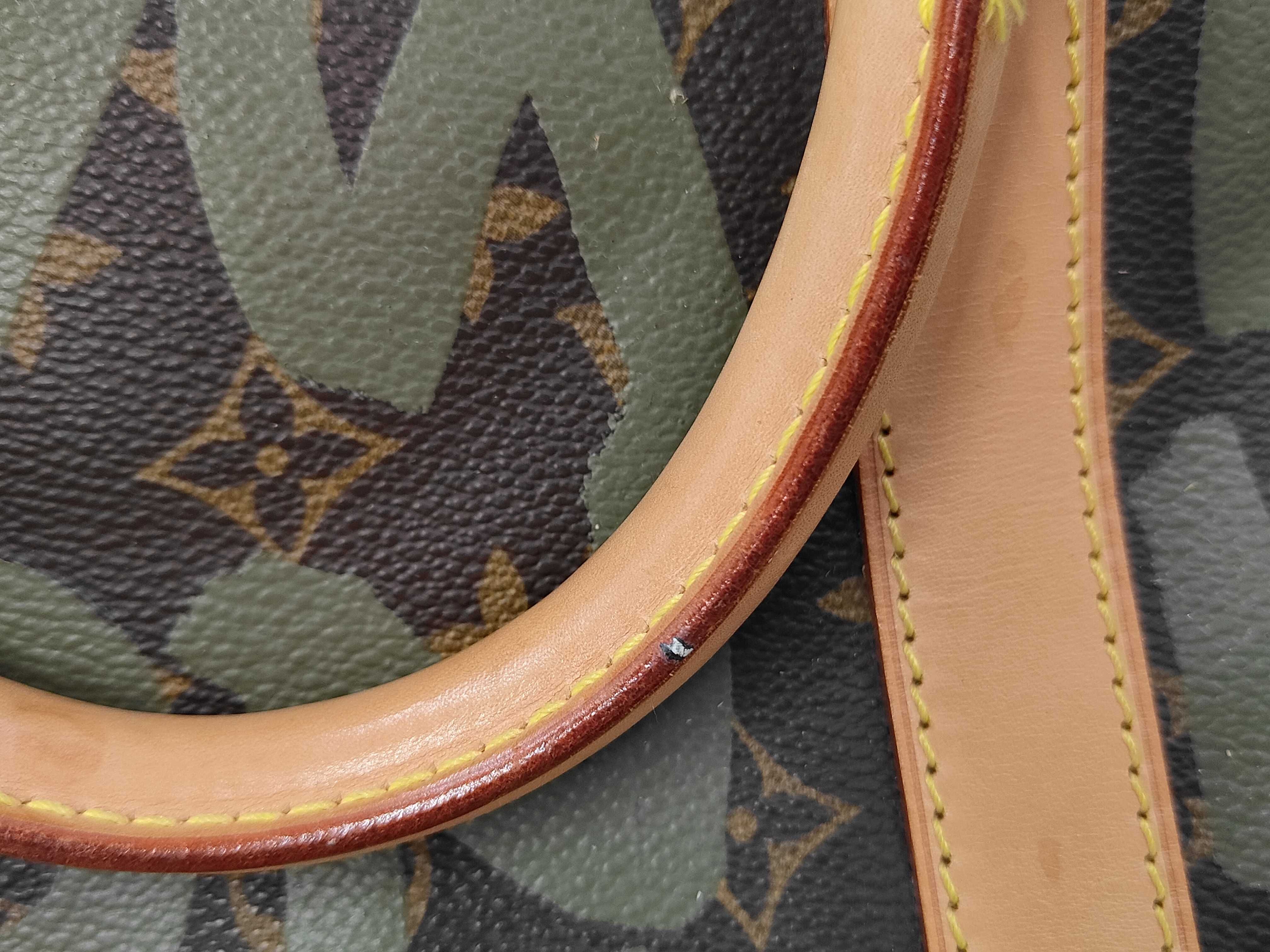 M92196 Monogram Graffiti Keepall 50 Khaki Boston Bag — view 10