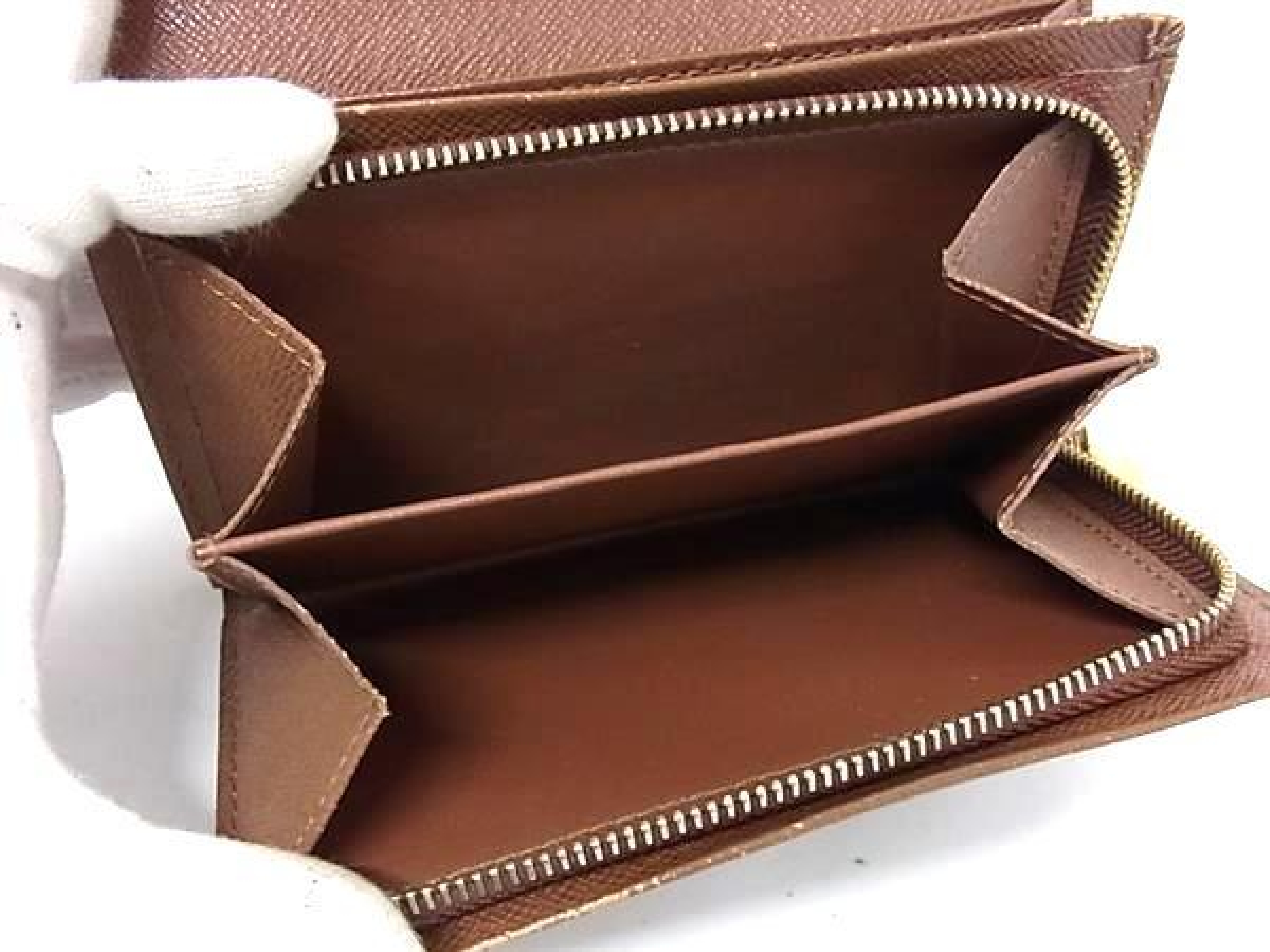 M61736 Monogram Portefeuille Tresor Bi-fold Wallet with Coin Purse, Brown (HD0686) — view 5