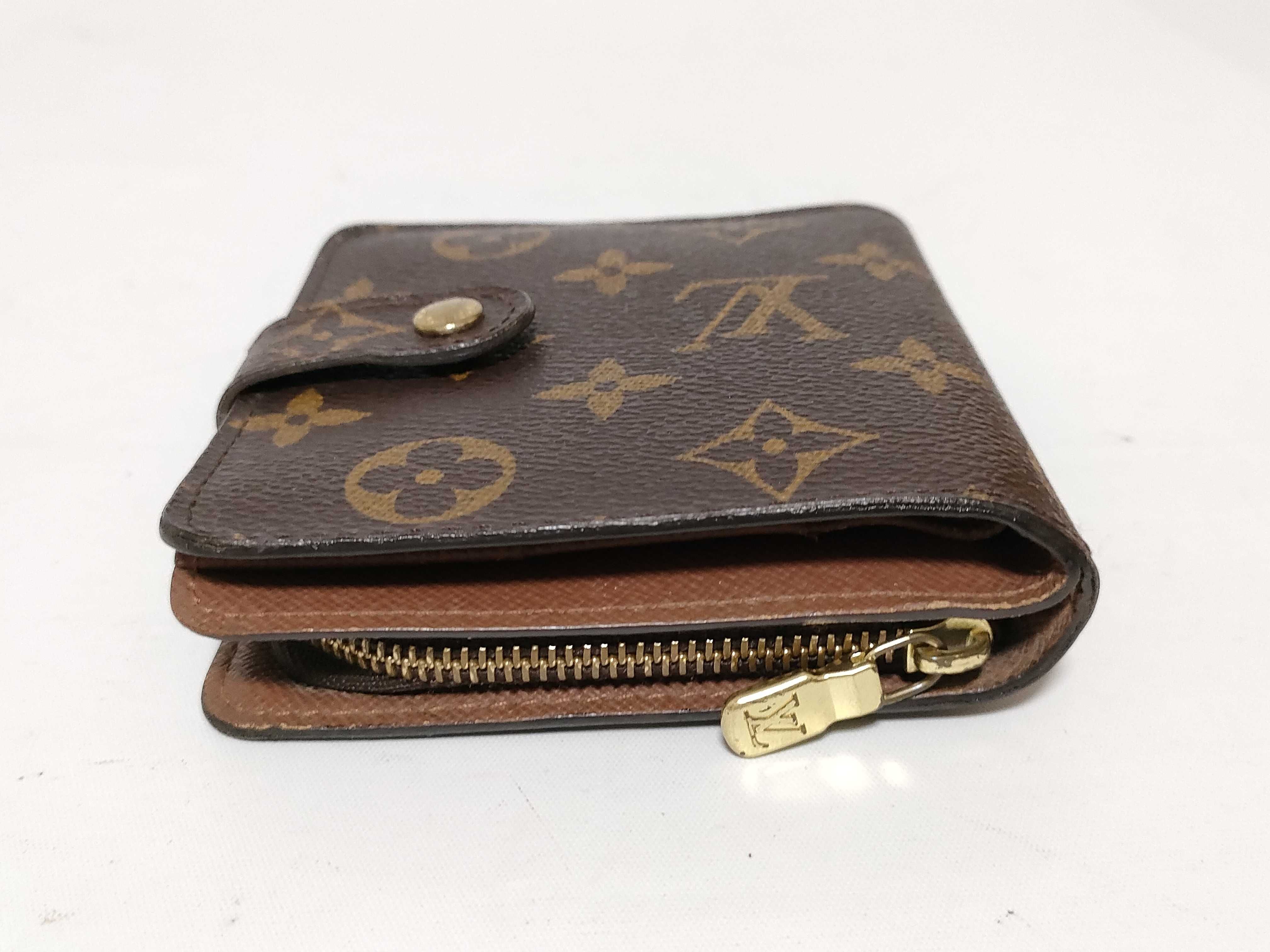 Monogram Louis Vuitton Monogram / Compact Zip M61667 CA0043 Folding Wallet PVC Wallet — view 6