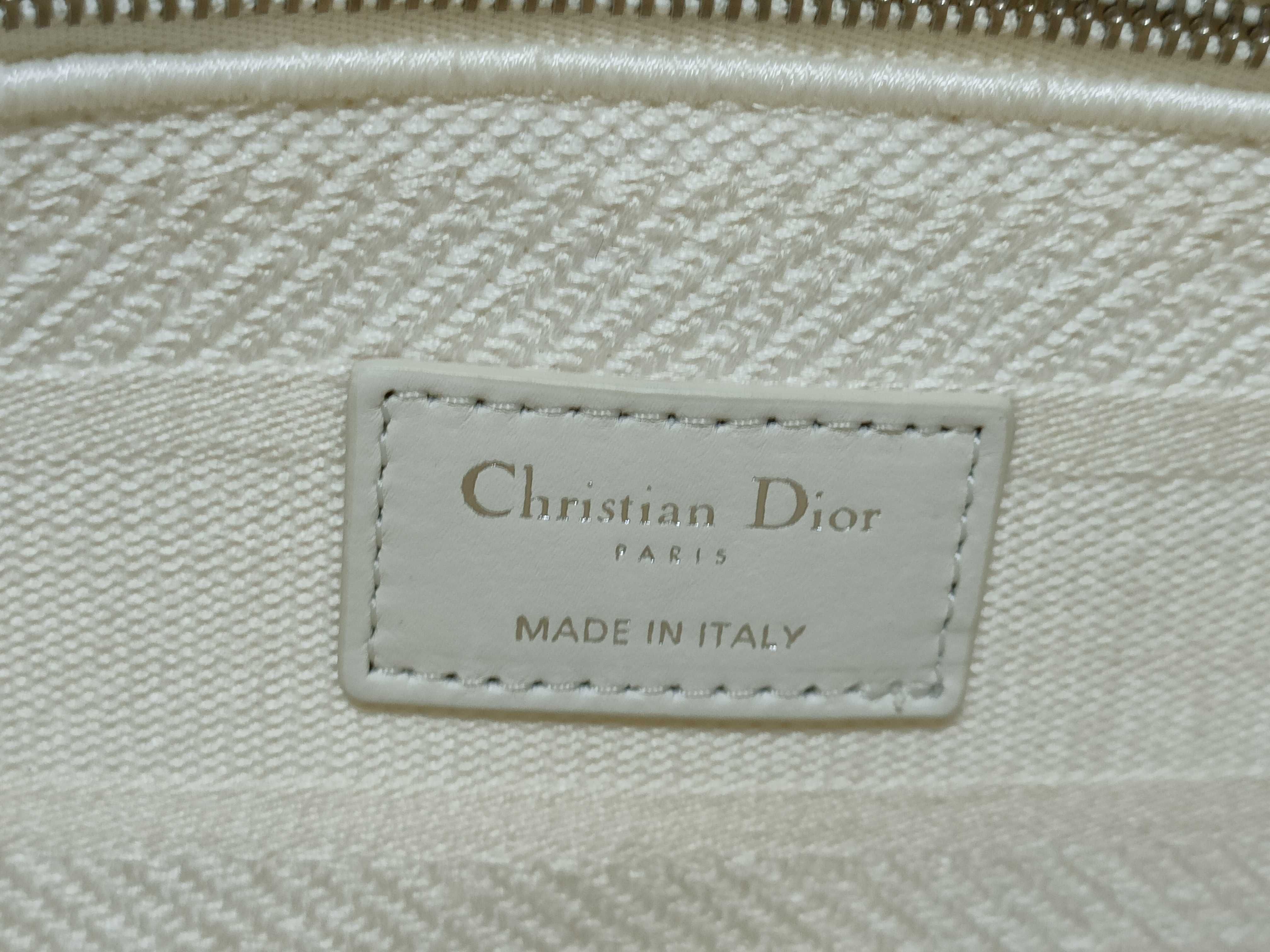 Lady Dior Lady D-Lite Canvas 2-Way Beige Handbag — view 12