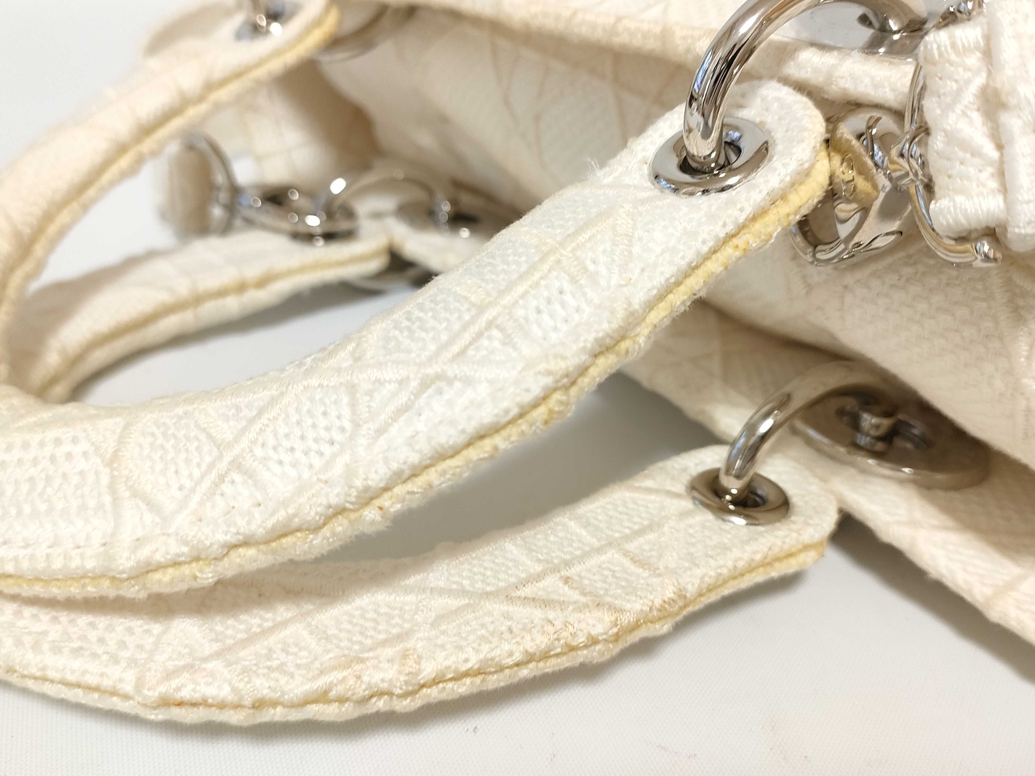 Lady Dior Lady D-Lite Canvas 2-Way Beige Handbag — view 14